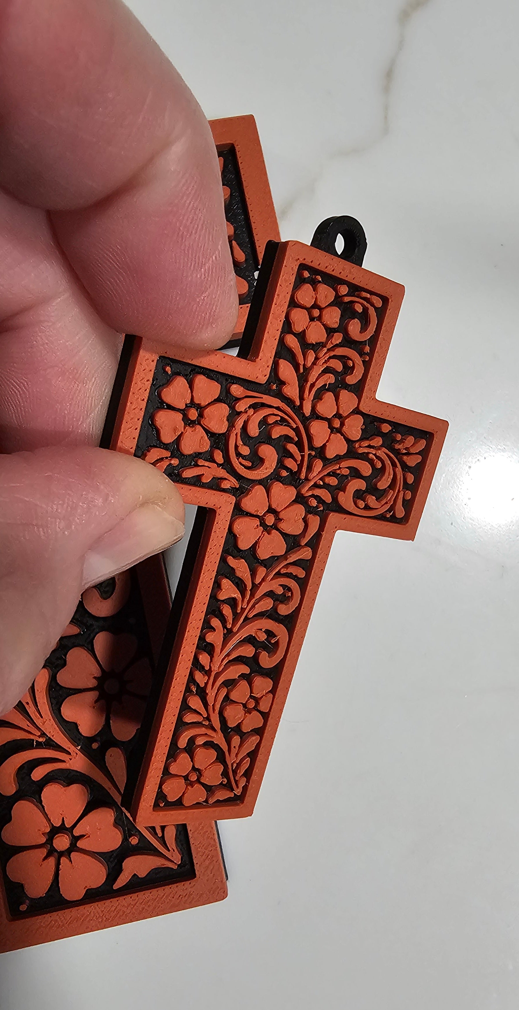 Baha Ranch 3D Faith Tooled Wall Cross or Keychain/Purse Charm Made in America by Baha Ranch Western Wear - product image 9