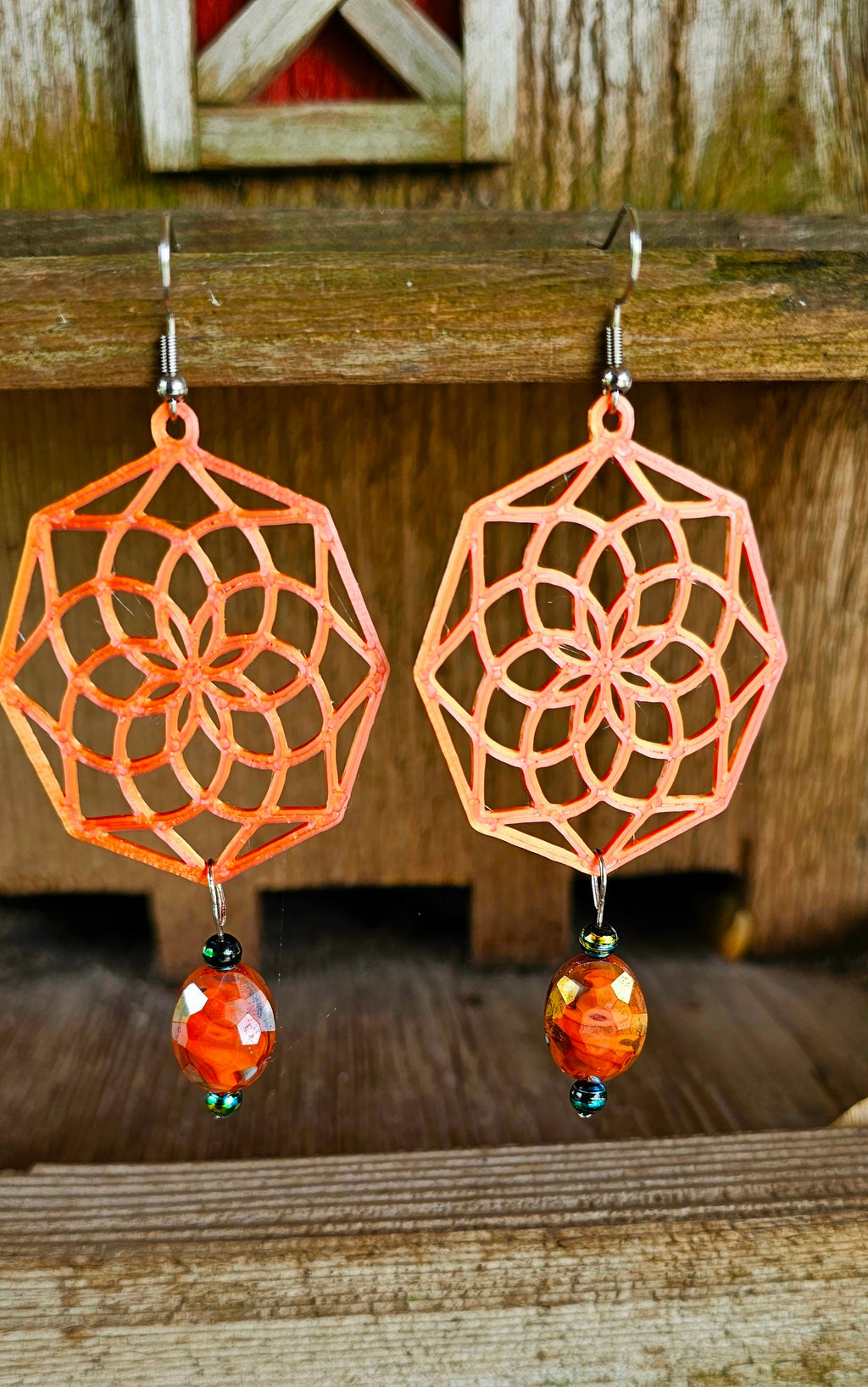 3D Print Boho Earrings Made in America by Baha Ranch Western Wear - product image 2