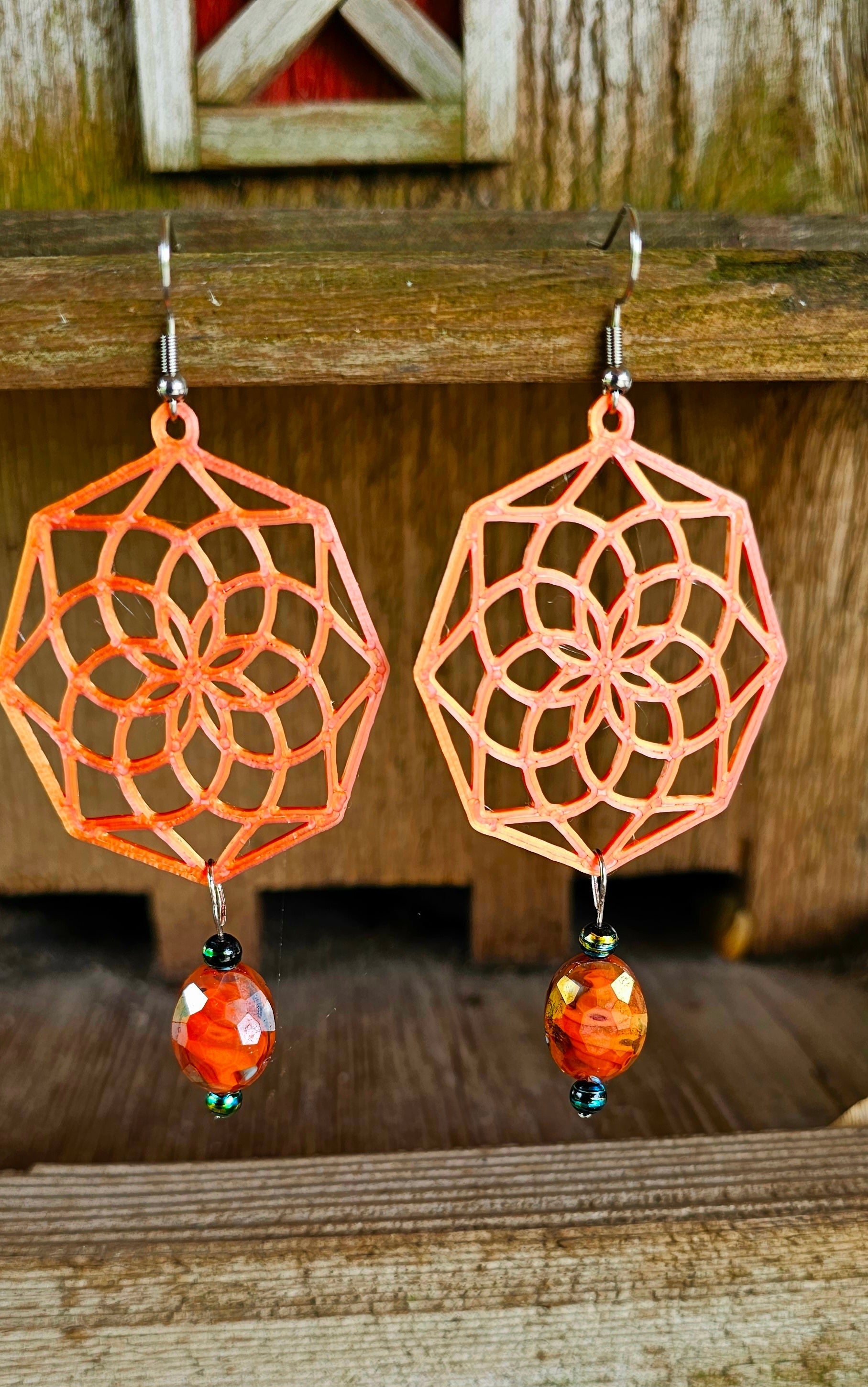 3D Print Boho Earrings Made in America by Baha Ranch Western Wear - product image 2