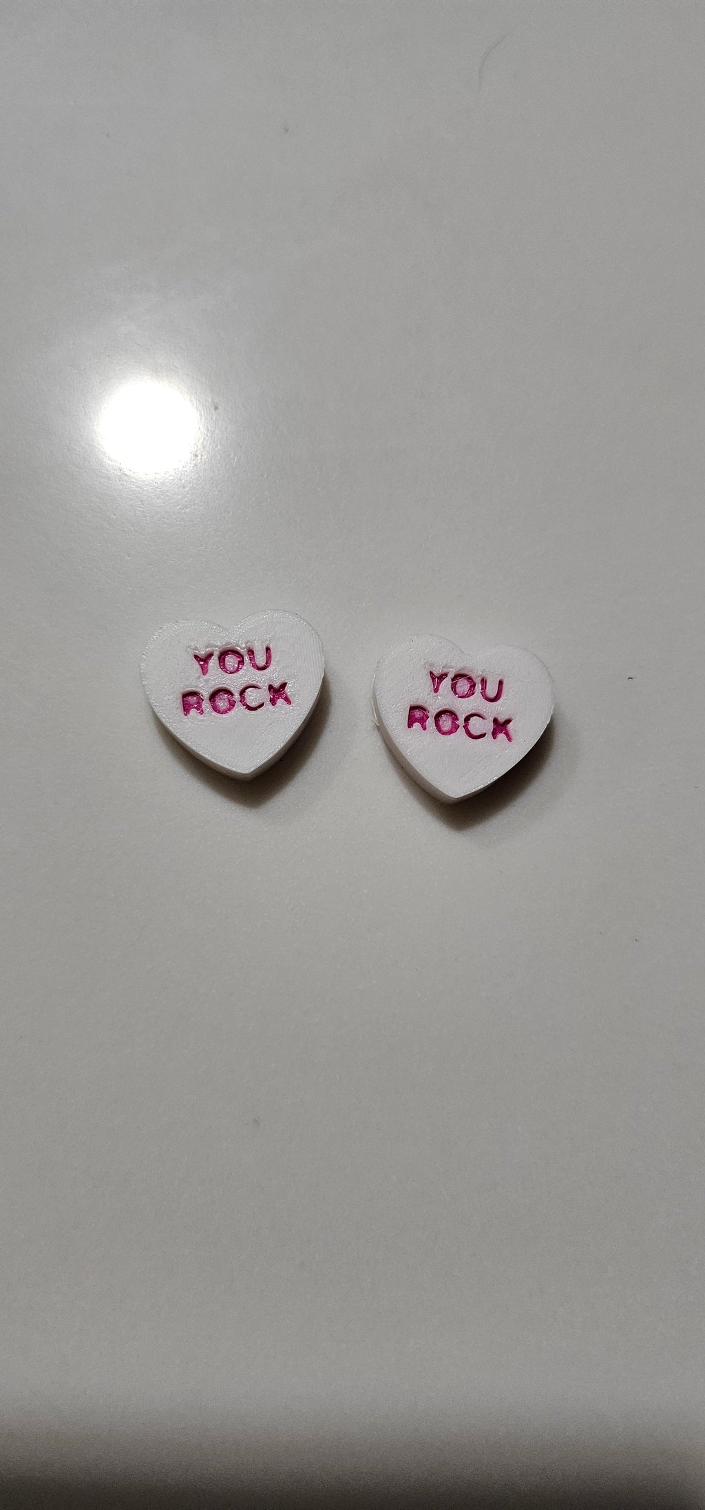 3d Printed Candy Conversation Heart Pins or Earrings Made in America by Baha Ranch Western Wear - product image 11