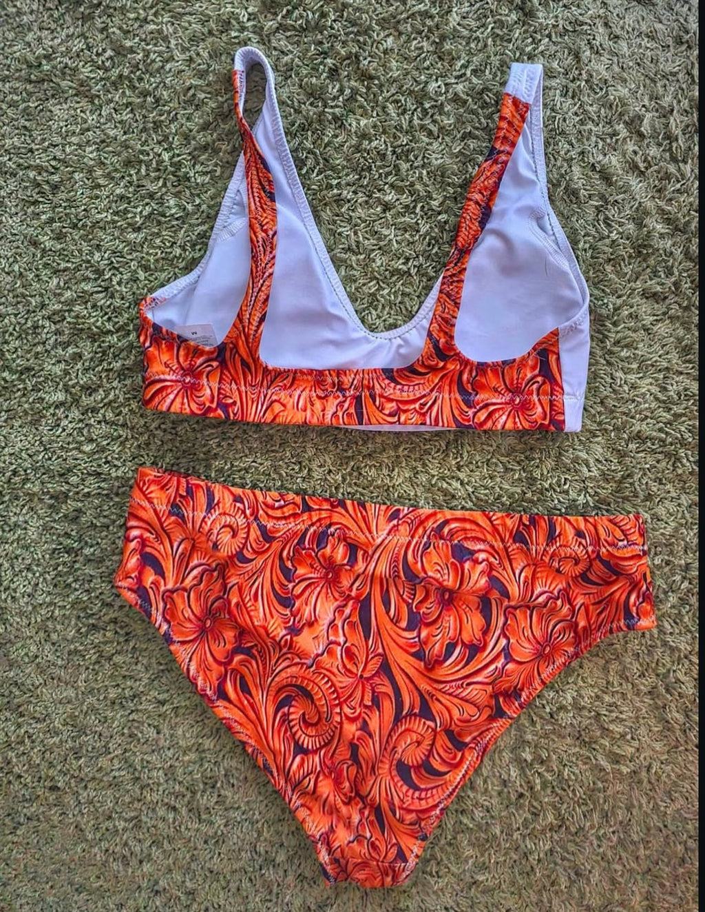 Yeehaw Tooled Leather Print Bikini by Baha Ranch Western Wear - product image 19