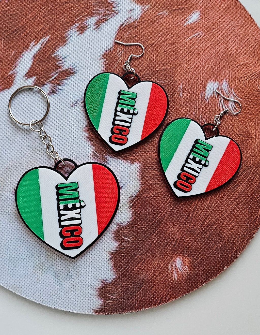 3D Print Mexico Theme Earrings Or Key Chain by Baha Ranch Western Wear