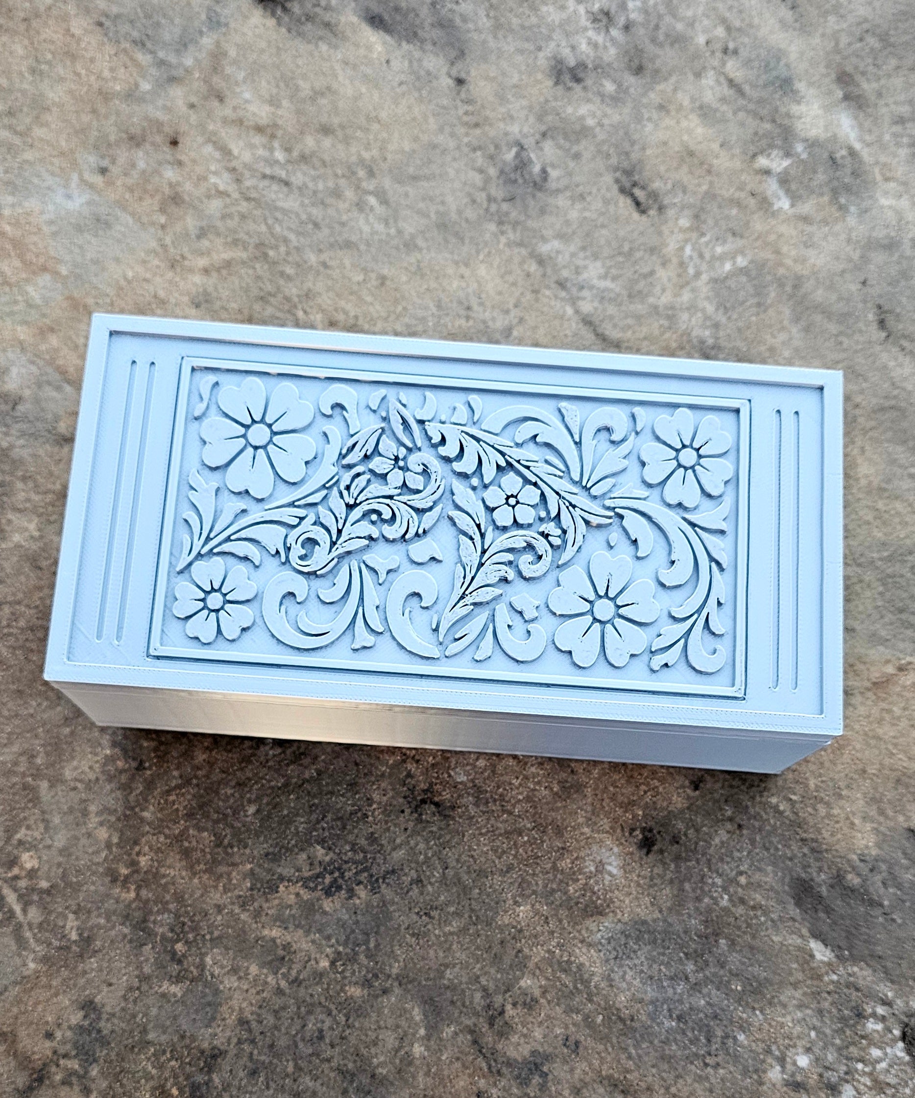 3d Print Silver Tooled Horse Trinket Gift Box with free horse keychain by Baha Ranch Western Wear - product image 8