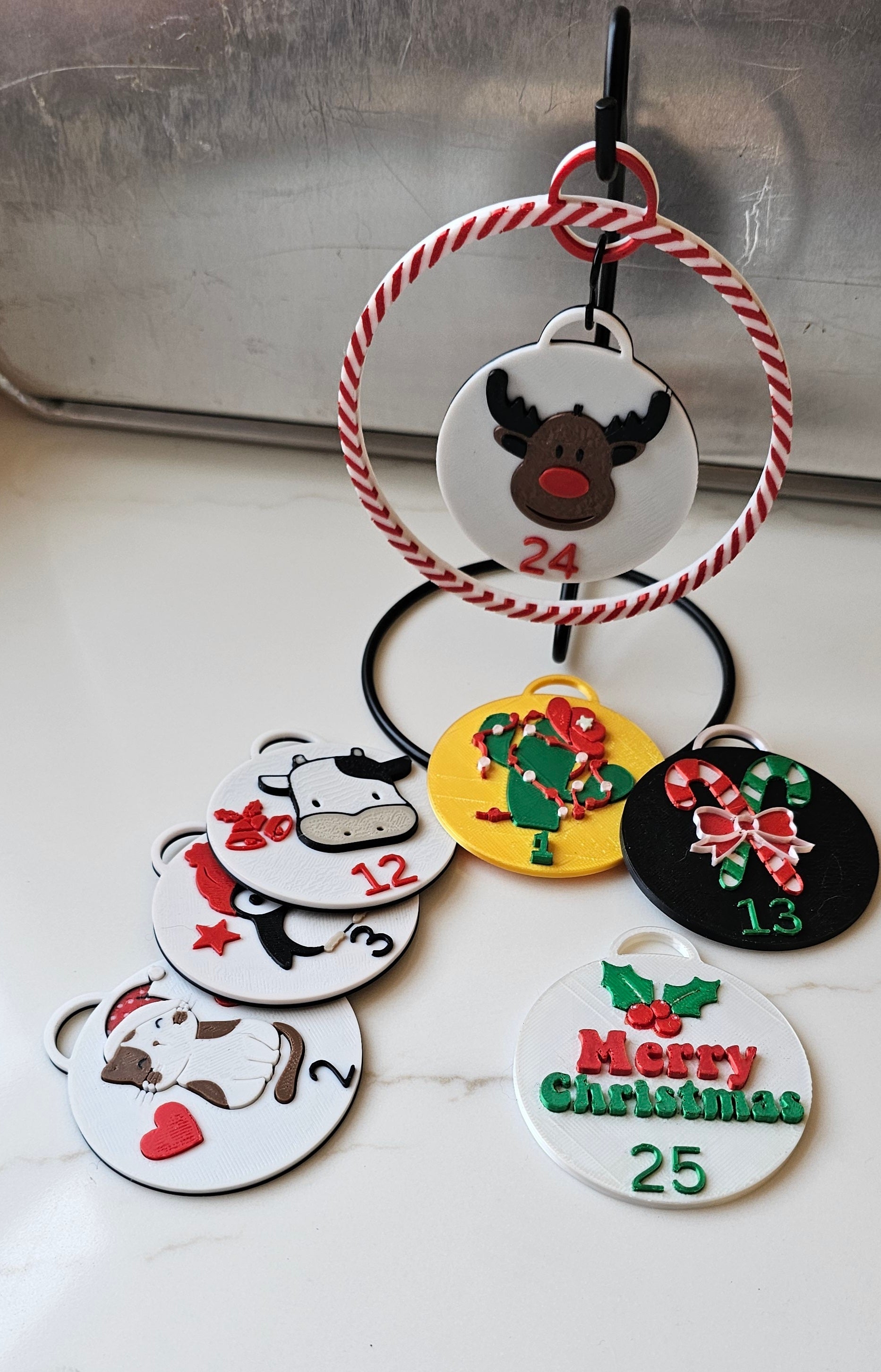 3D Printed Christmas Advent Calendar Ornament by Baha Ranch Western Wear