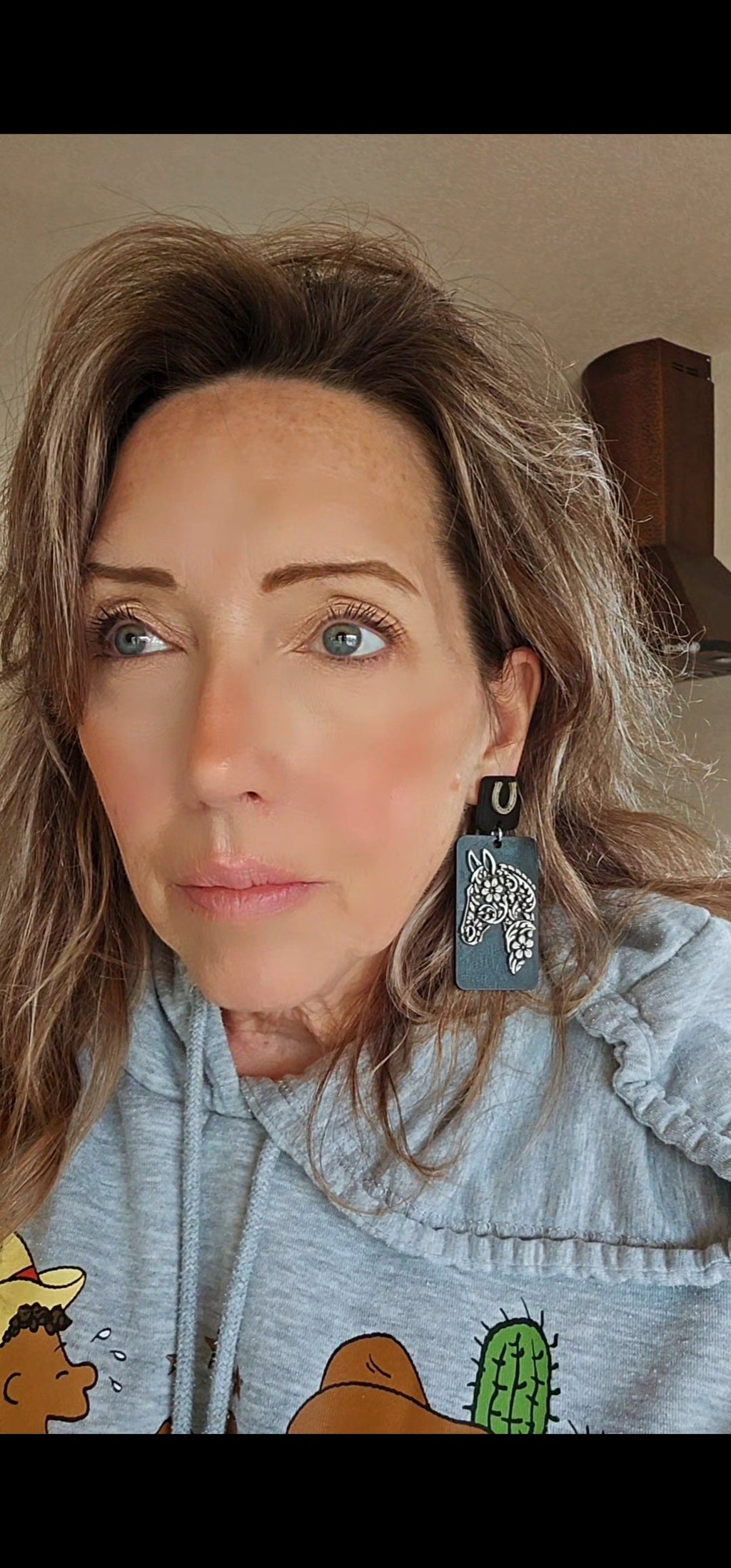 3D Print Horse Equestrian Western Earrings Made in America choice of colors by Baha Ranch Western Wear - product image 2