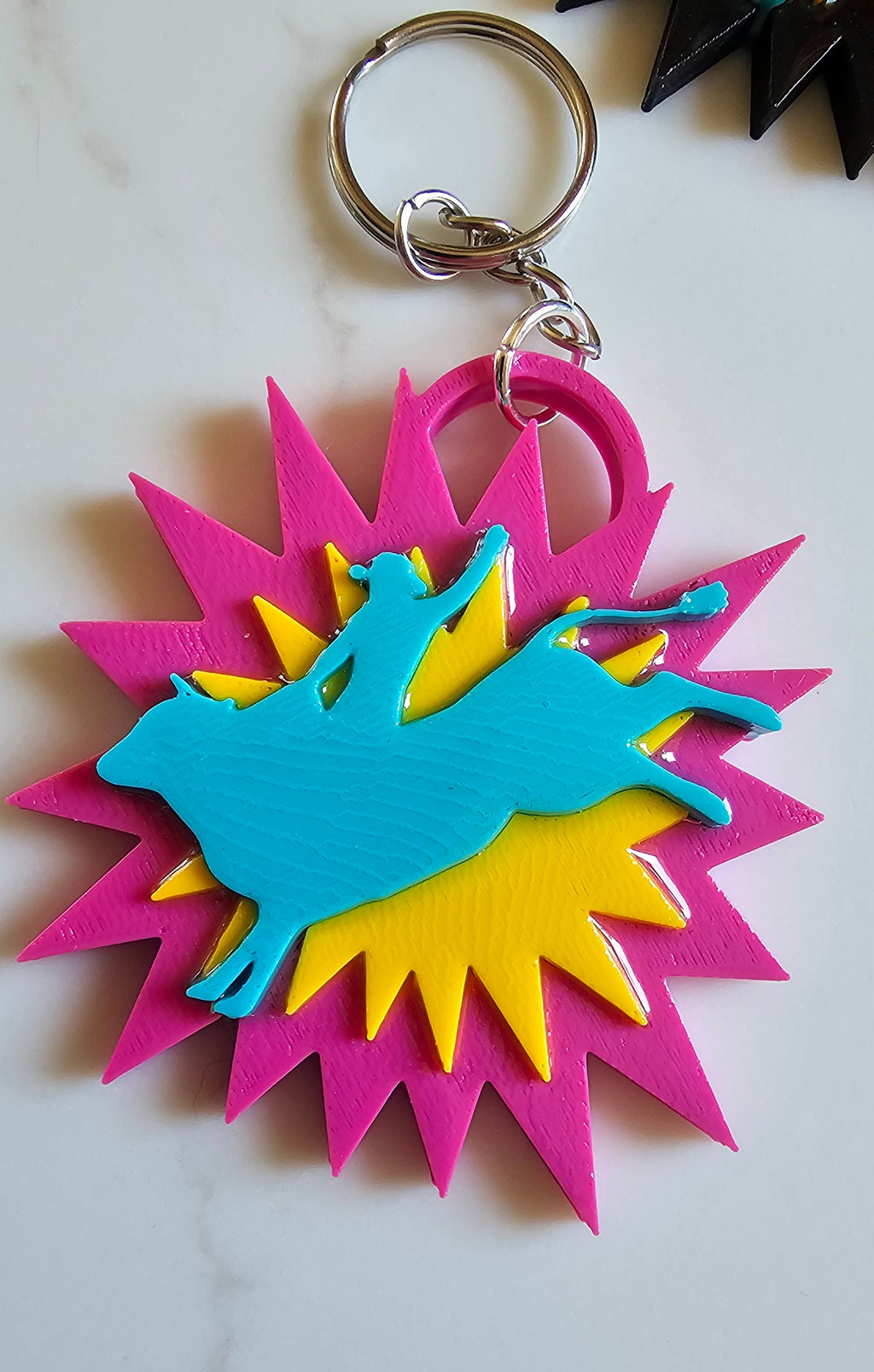 3d Printed Keychains Western Rodeo Bullrider Cowboy The Last Roundup by Baha Ranch Western Wear - product image 4