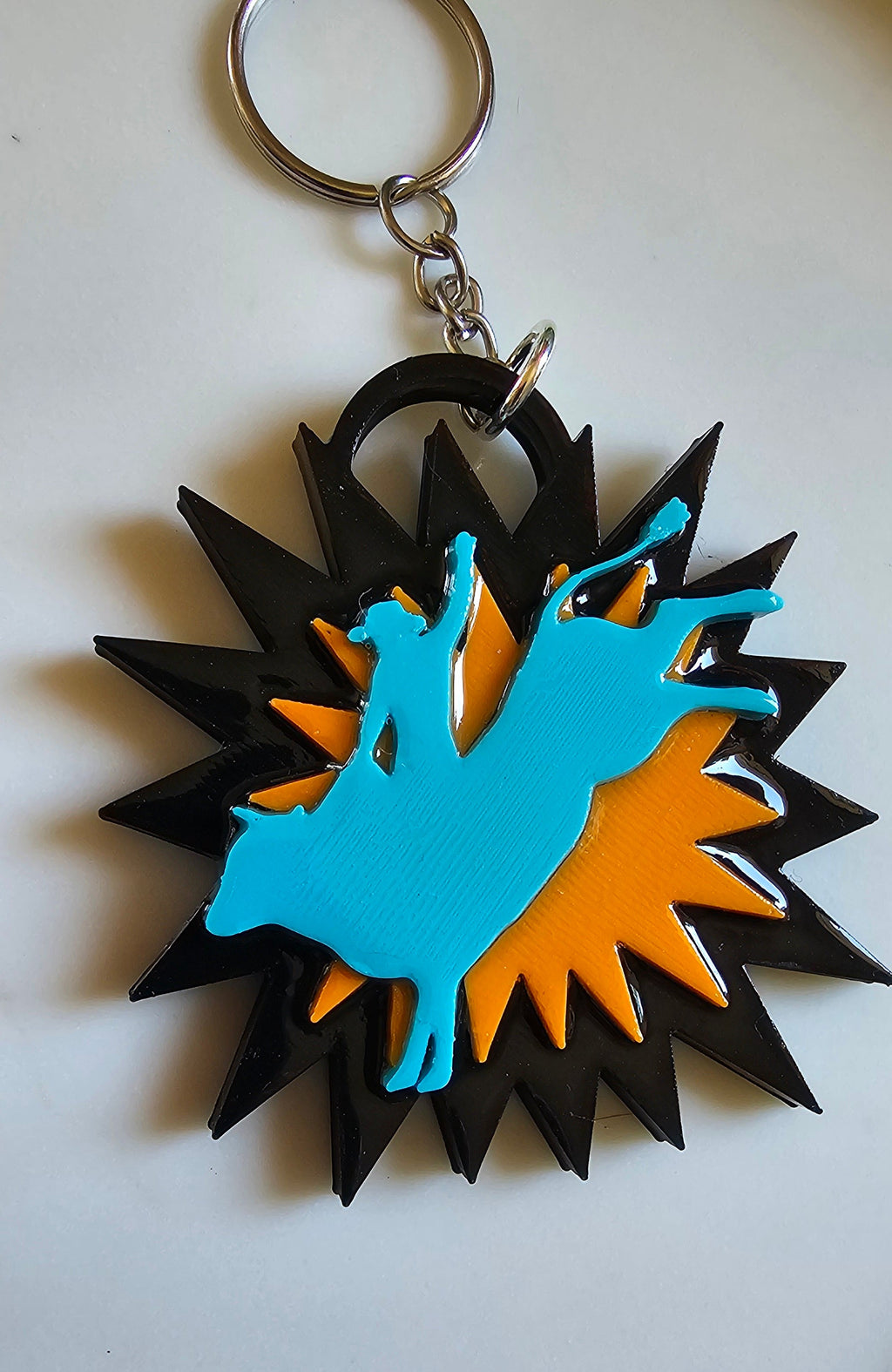 3d Printed Keychains Western Rodeo Bullrider Cowboy The Last Roundup by Baha Ranch Western Wear - product image 2
