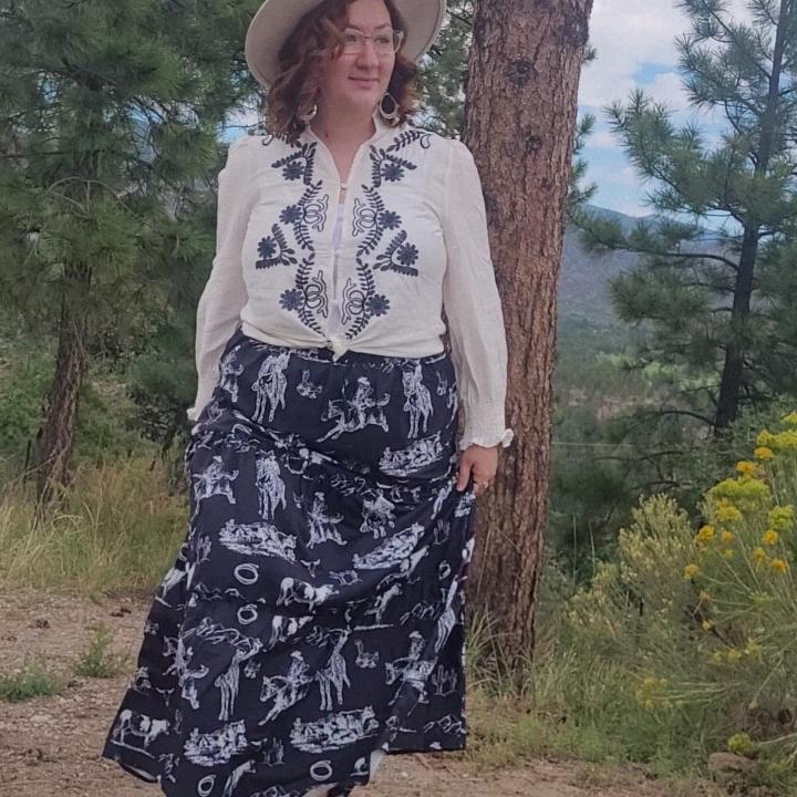 Baha Ranch Ranch Life Western Tiered Prairie Maxi Skirt by Baha Ranch Western Wear - product image 6