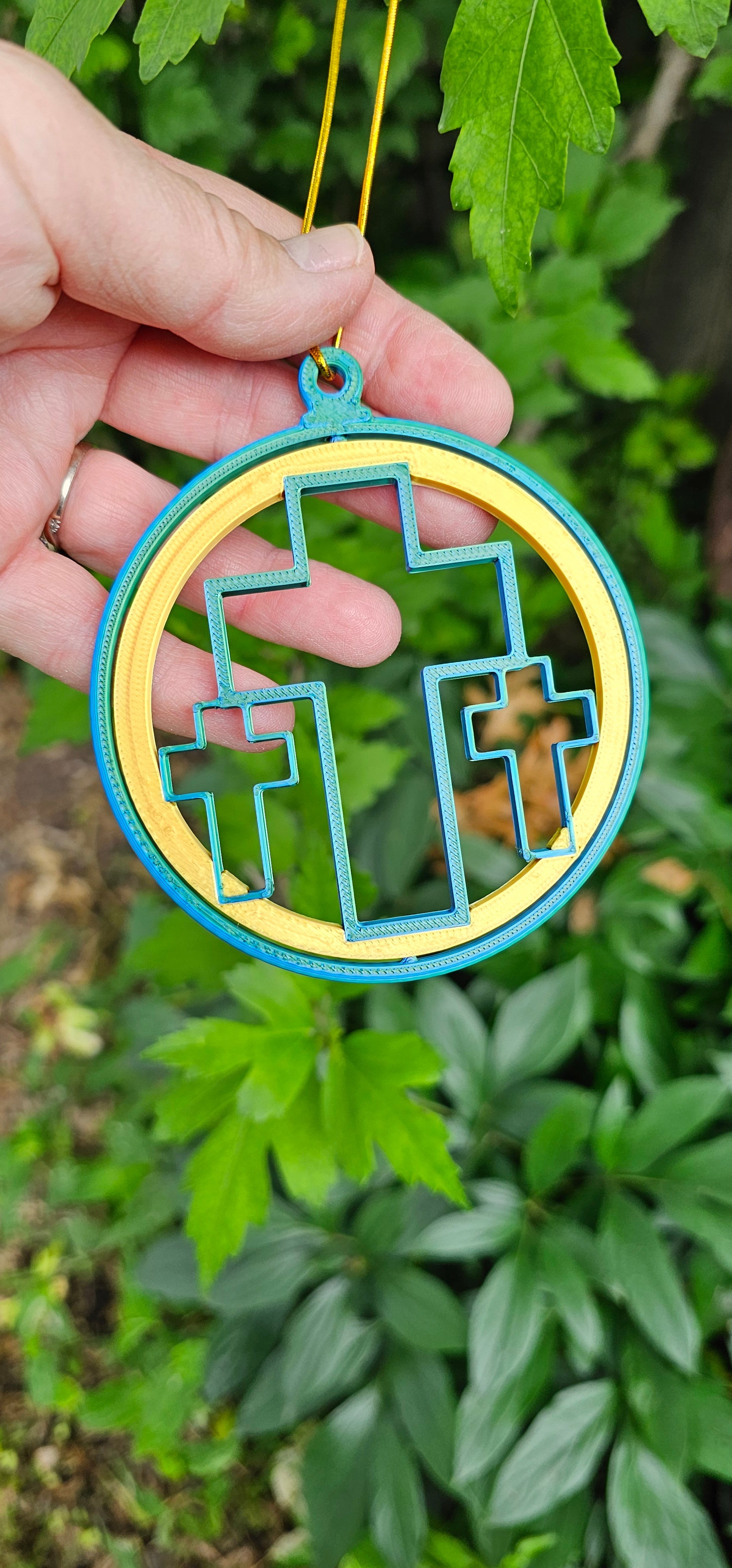 Triple Cross Ornament medium by Baha Ranch Western Wear - product image 2