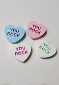 Bag of 25 -Boutique 3d Printed Package Inserts Candy Message Heart Pins or Earrings Made in America by Baha Ranch Western...