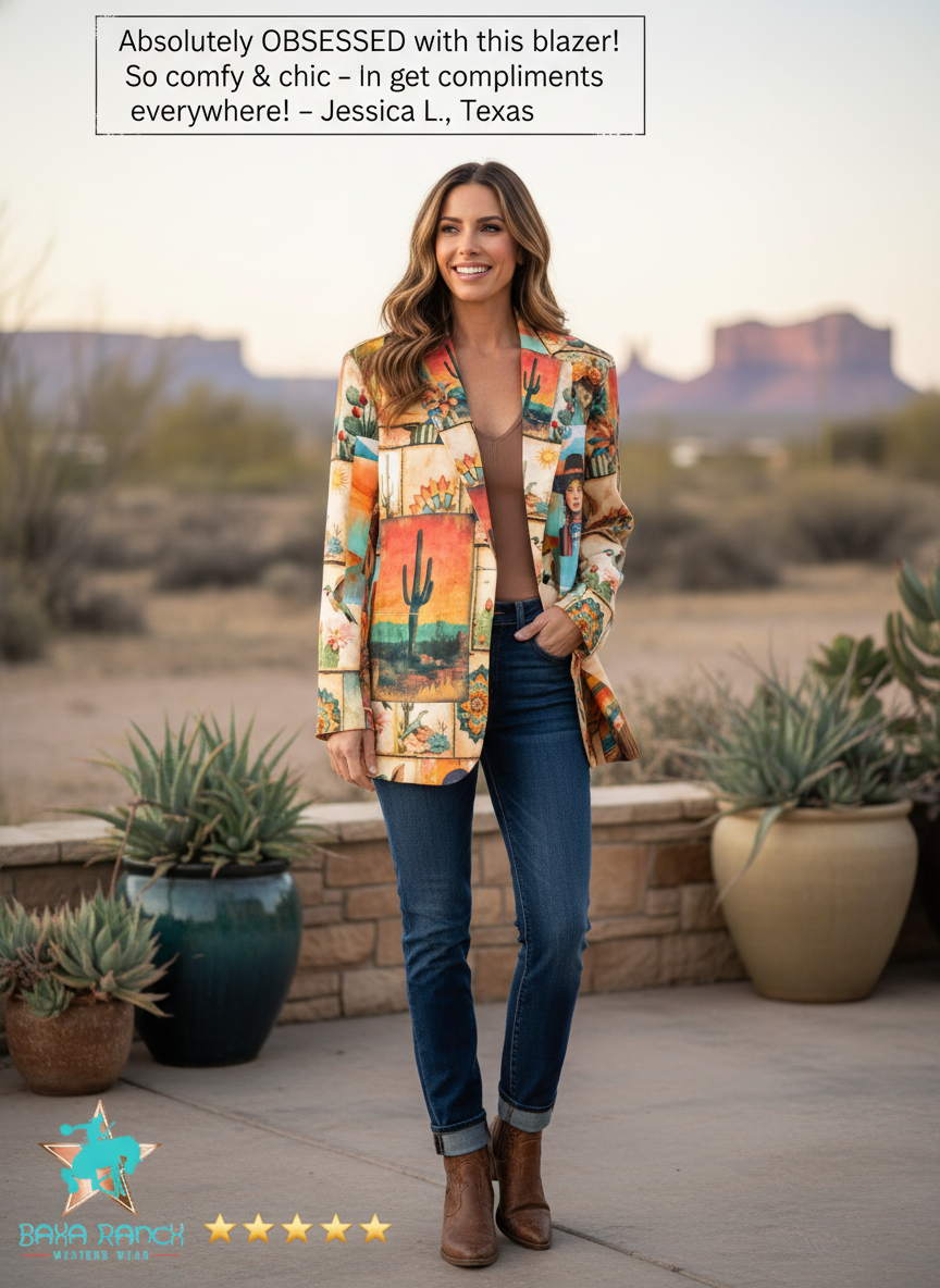 Baha Ranch Colores de Mexico Pictures of the Southwest Blazer by Baha Ranch Western Wear - product image 8