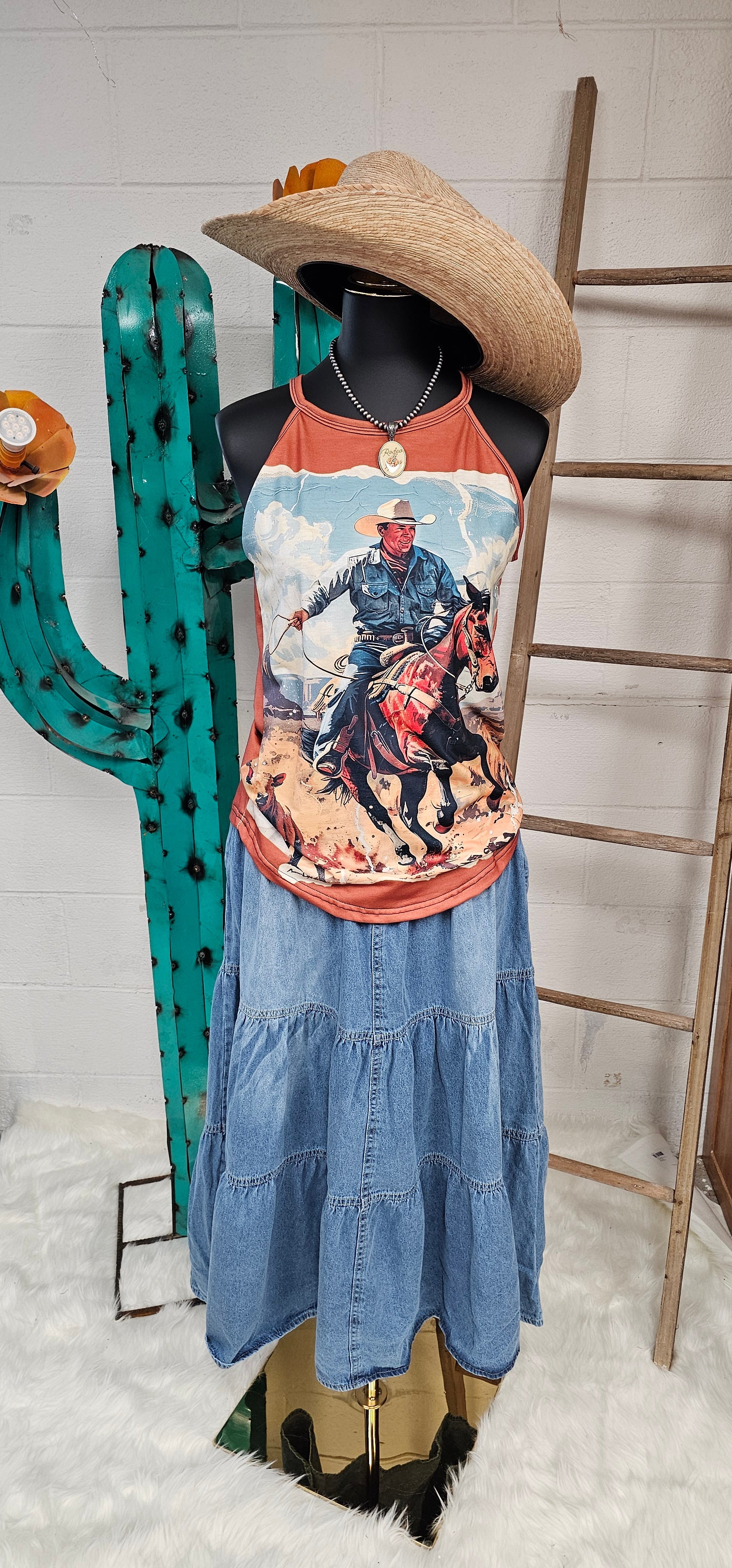 Baha Ranch Ranching Western Tank Top by Baha Ranch Western Wear - product image 7