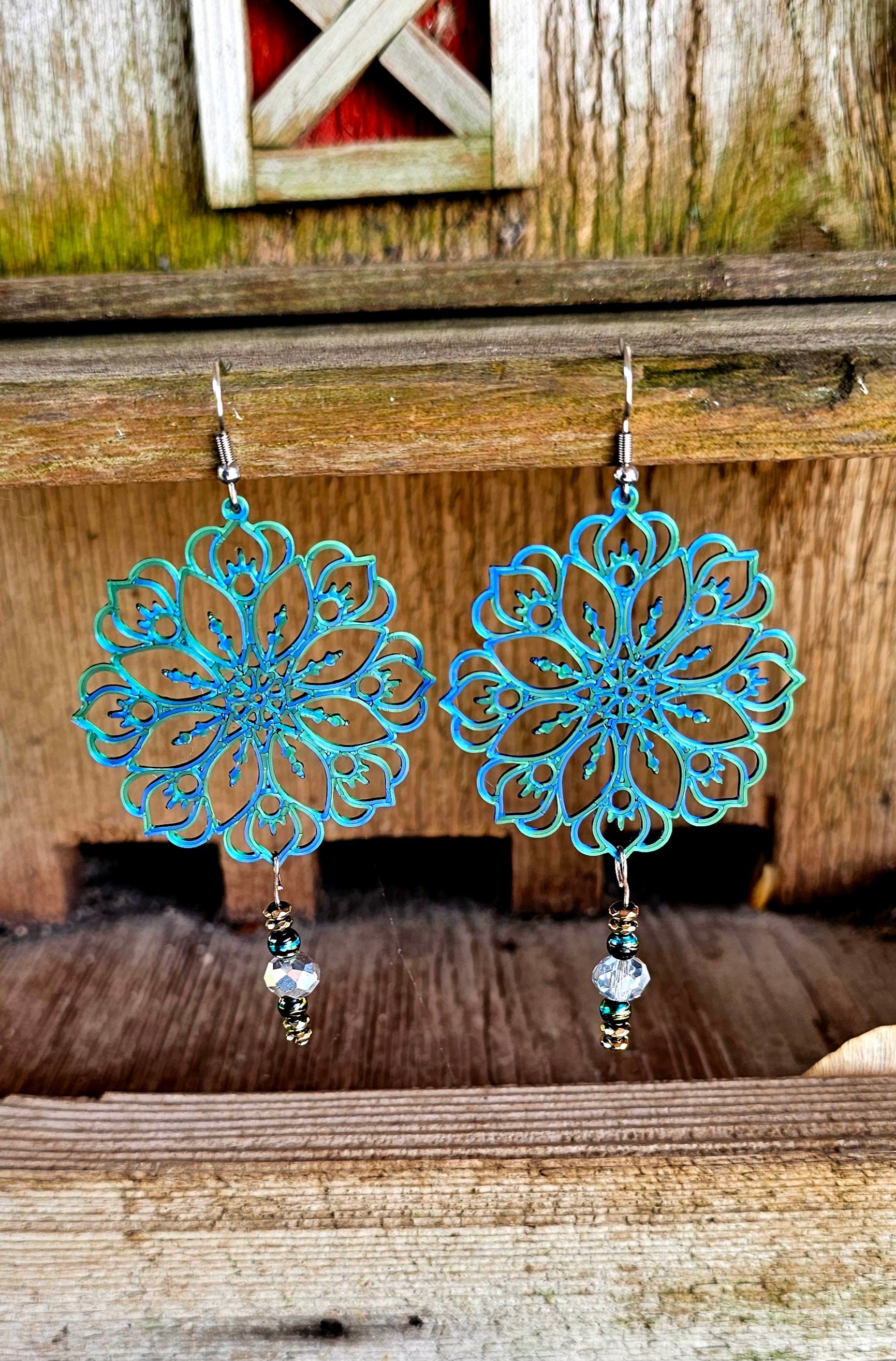3D Print Boho Earrings Made in America by Baha Ranch Western Wear