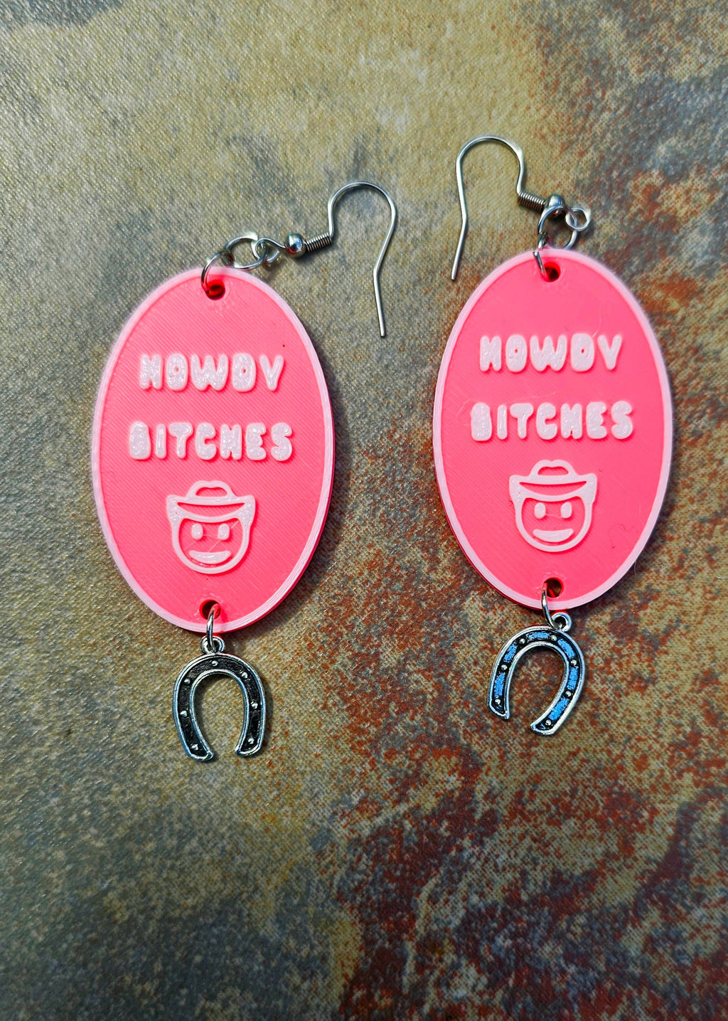 3D Printed Word Salad Earrings by Baha Ranch Western Wear - product image 4