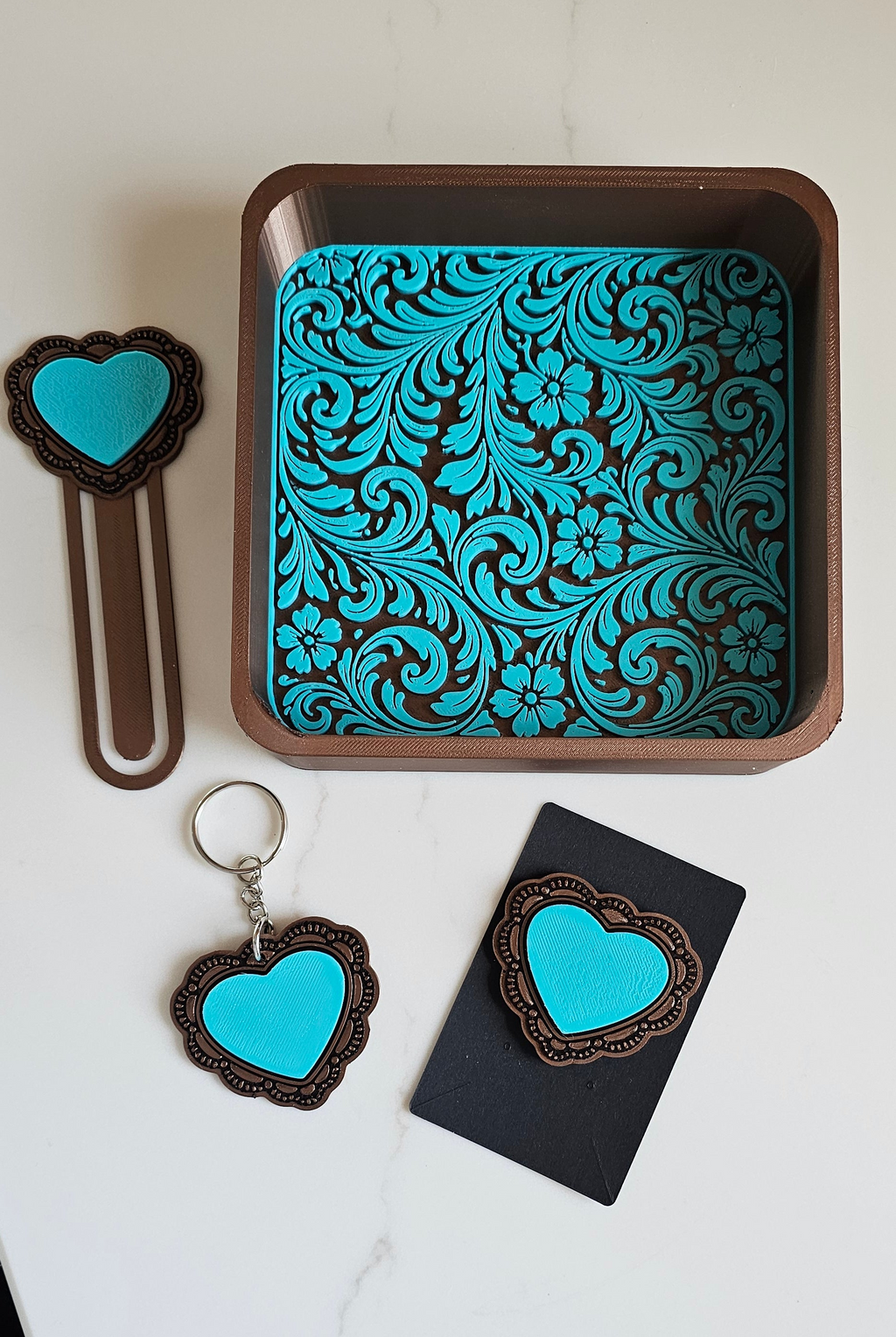 Baha Ranch 3D Deluxe Mom Daughter Bride Gift Set Tray Keychain Pin Bookmark by Baha Ranch Western Wear - product image 4