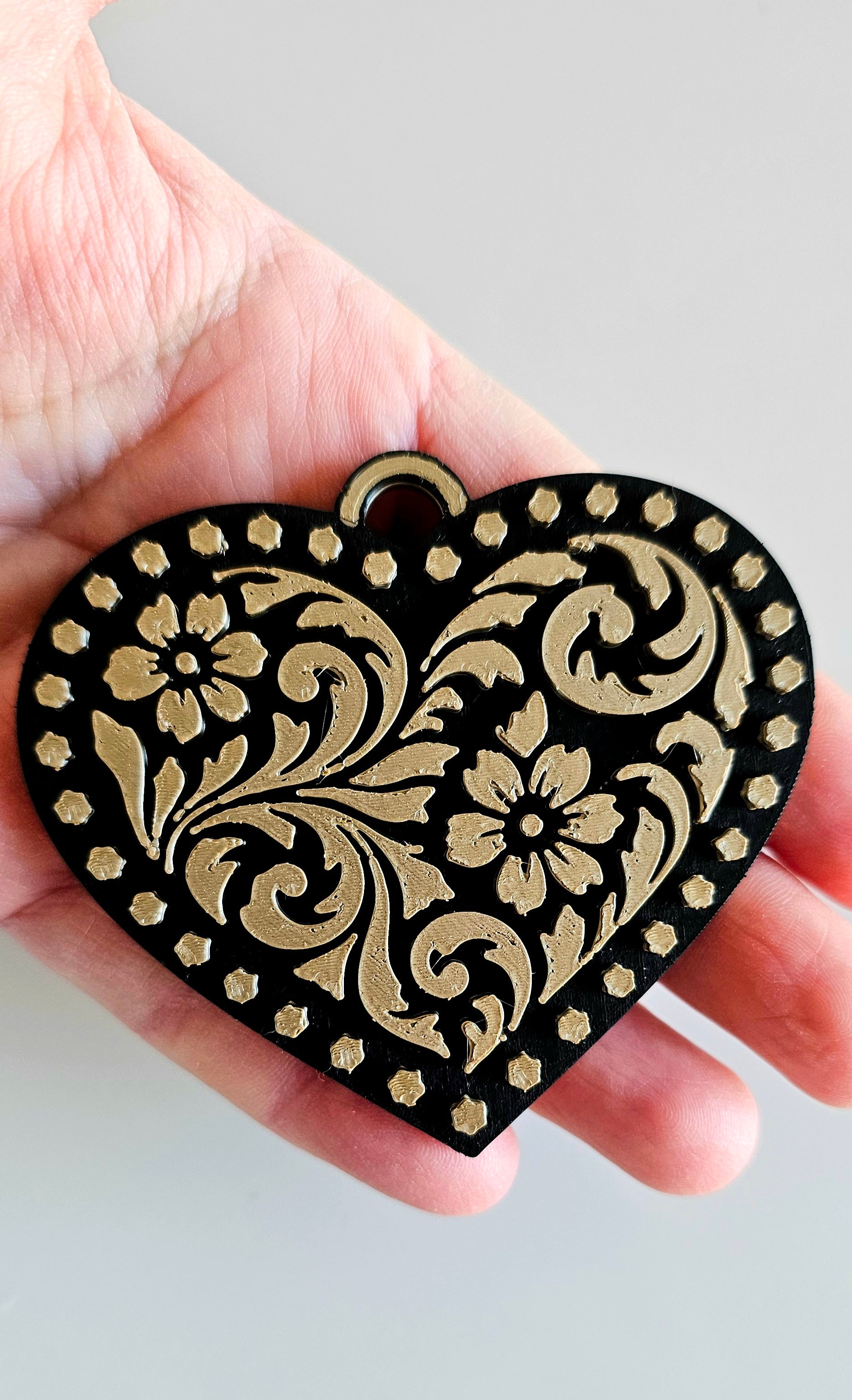 3d Printed Tooled Cowboy Cowgirl Heart Keychain or Purse Charm by Baha Ranch Western Wear - product image 9