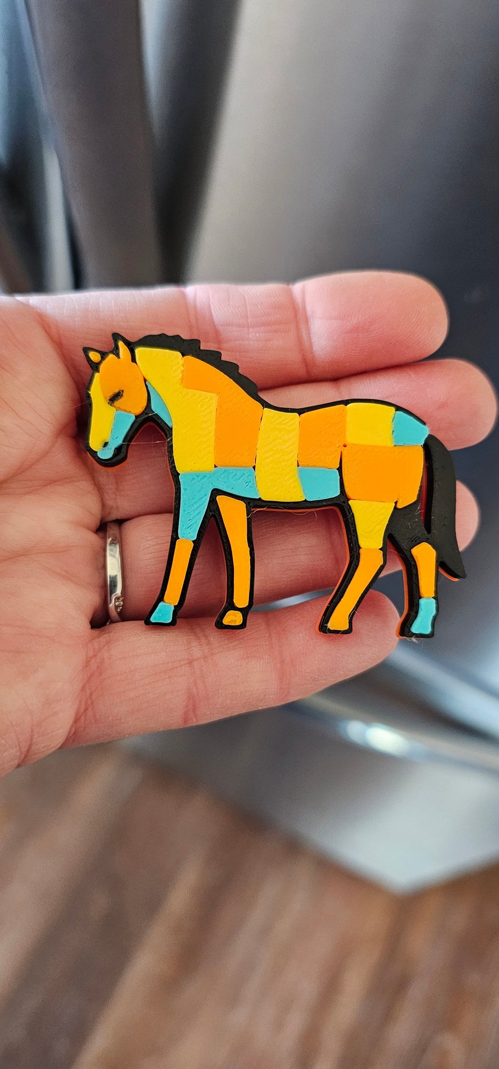 3d Printed Farm Western Longorn Horse Cow Magnet Made in America by Baha Ranch Western Wear - product image 11