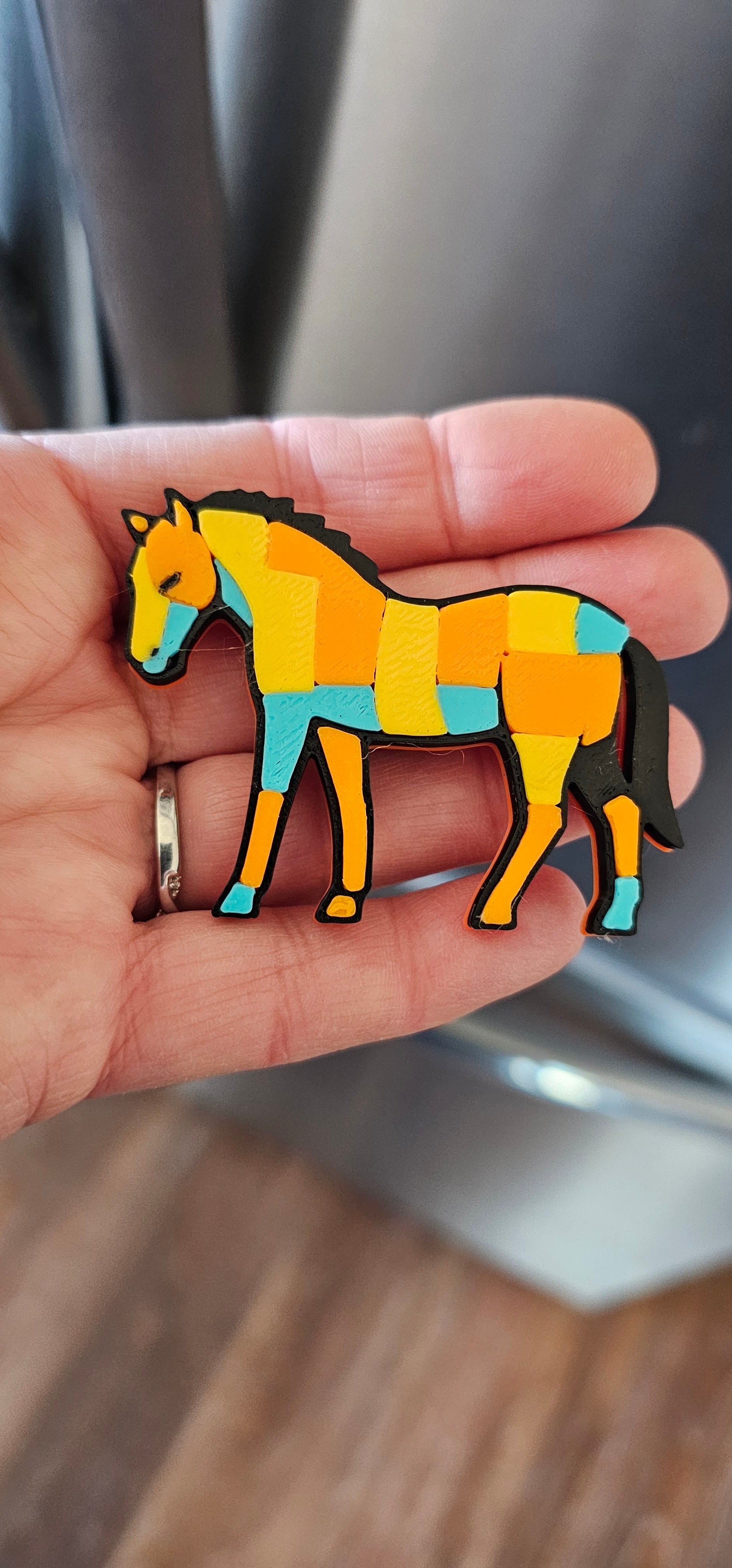 3d Printed Farm Western Longorn Horse Cow Magnet Made in America by Baha Ranch Western Wear - product image 11