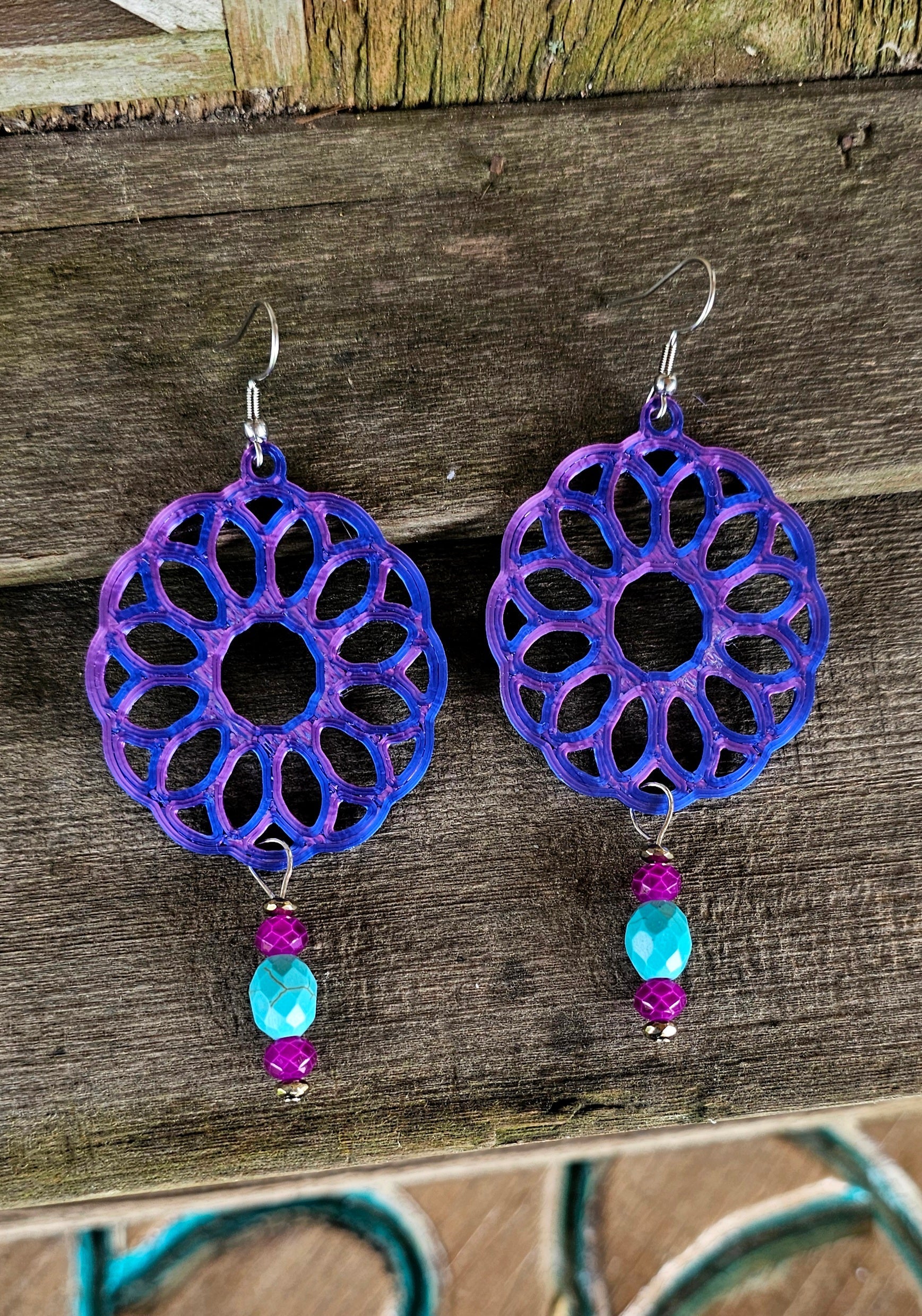 3D Print Boho Earrings Made in America by Baha Ranch Western Wear - product image 2