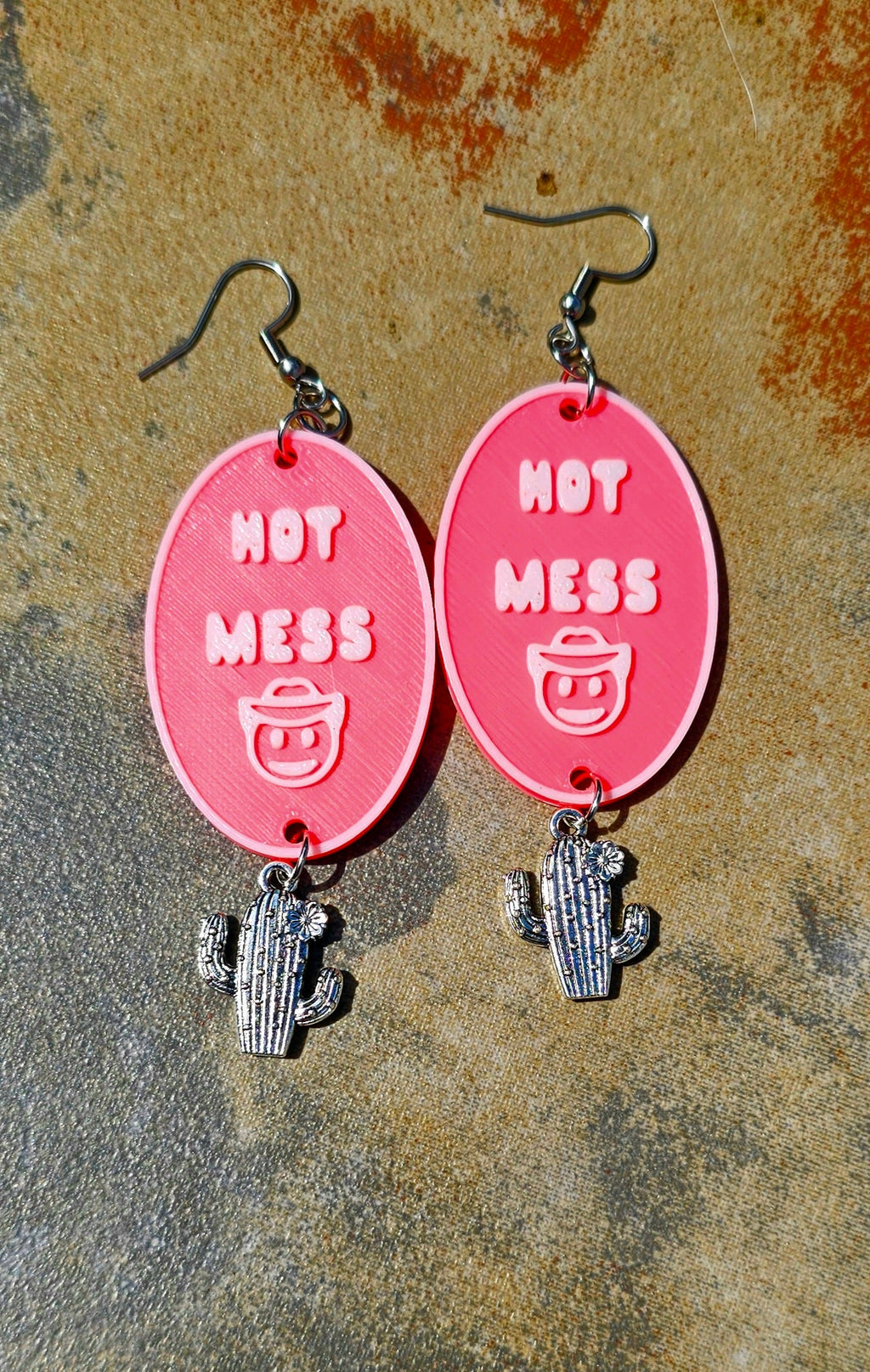 3D Printed Word Salad Earrings by Baha Ranch Western Wear - product image 9