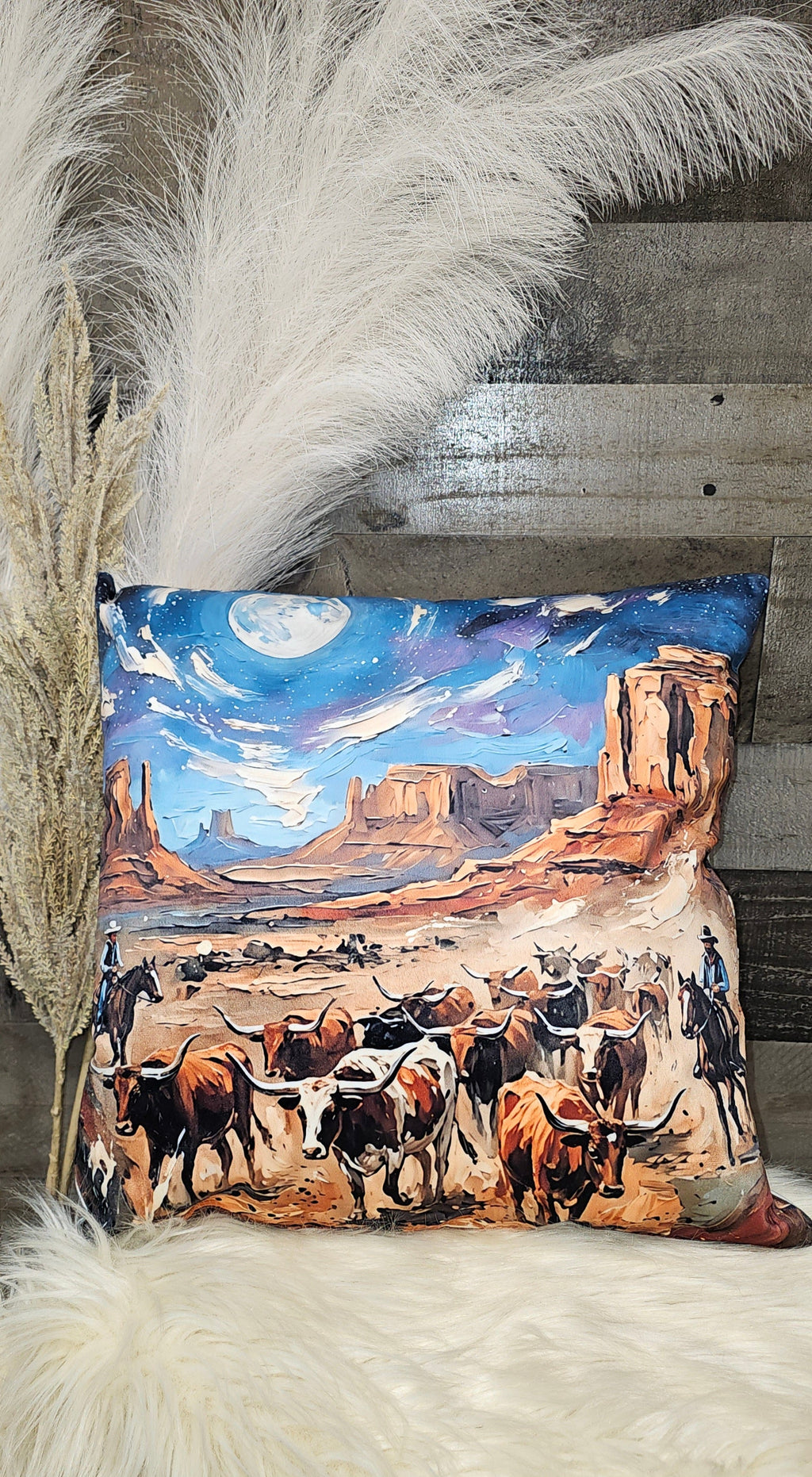 Baha Ranch Cattle Rancher Velvety Soft Pillow Case Made in America by Baha Ranch Western Wear - product image 2