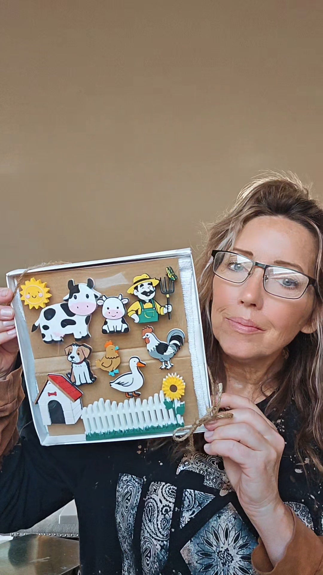 3D Hobby Farmer Cow Farm Animal Magnet Gift Set Made in America by Baha Ranch Western Wear - product image 2