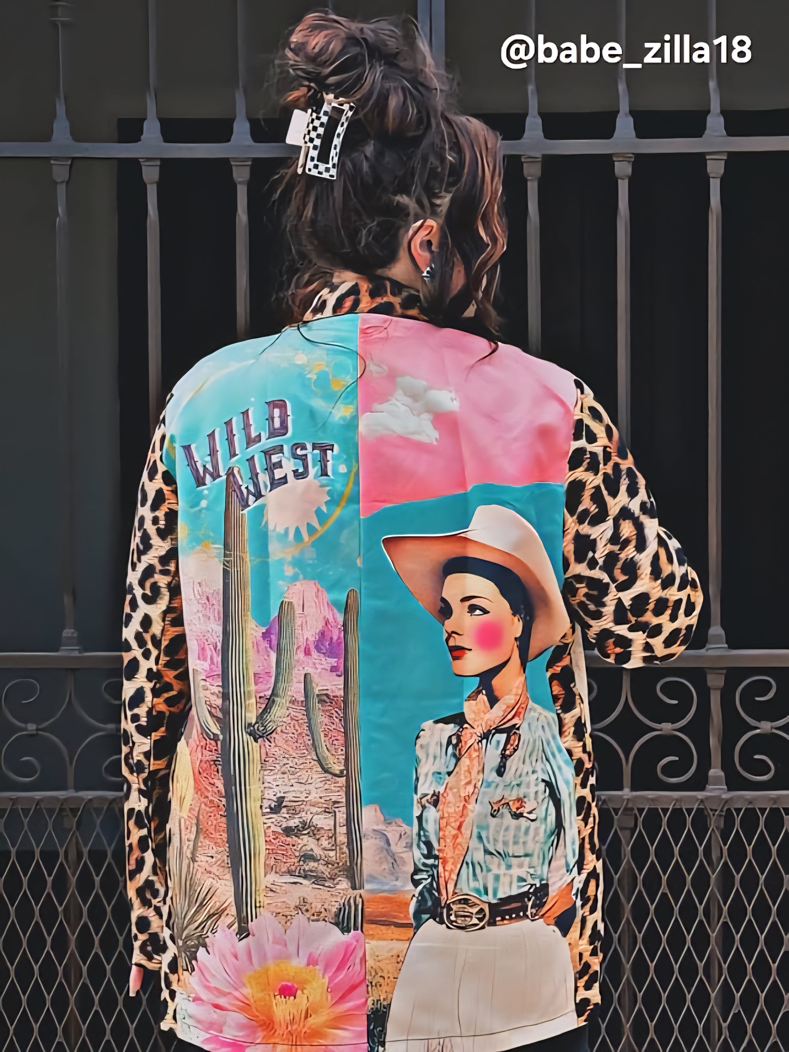 Baha Ranch Retro Pop Western Wild West Leopard Blazer by Baha Ranch Western Wear - product image 6