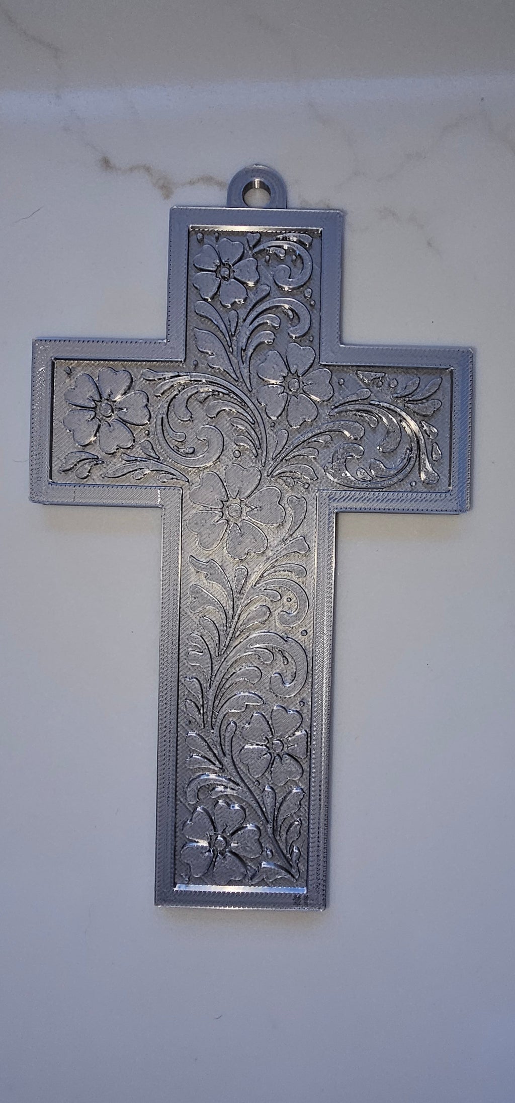 Baha Ranch 3D Faith Tooled Wall Cross or Keychain/Purse Charm Made in America by Baha Ranch Western Wear - product image 2