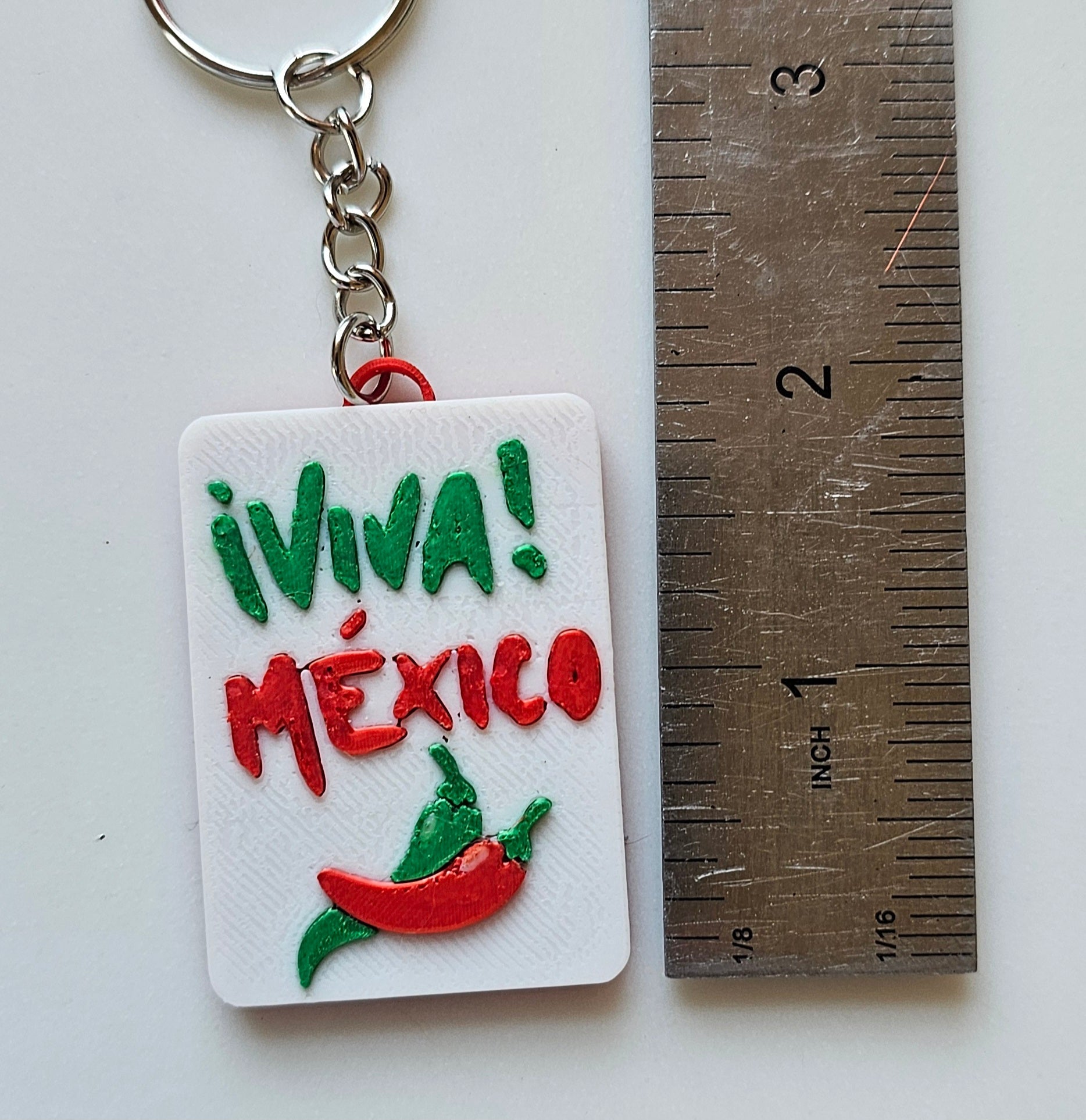 Choice of 3D print Keychains Mexico Cinco de Mayo Chili Sugar Skull Made in America by Baha Ranch Western Wear - product...