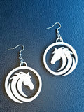 Baha Ranch 3D Print Silver Silk western Earrings Choice of styles Made in America by Baha Ranch Western Wear - product...