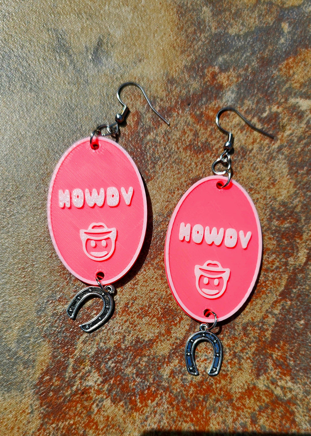 3D Printed Word Salad Earrings by Baha Ranch Western Wear - product image 2