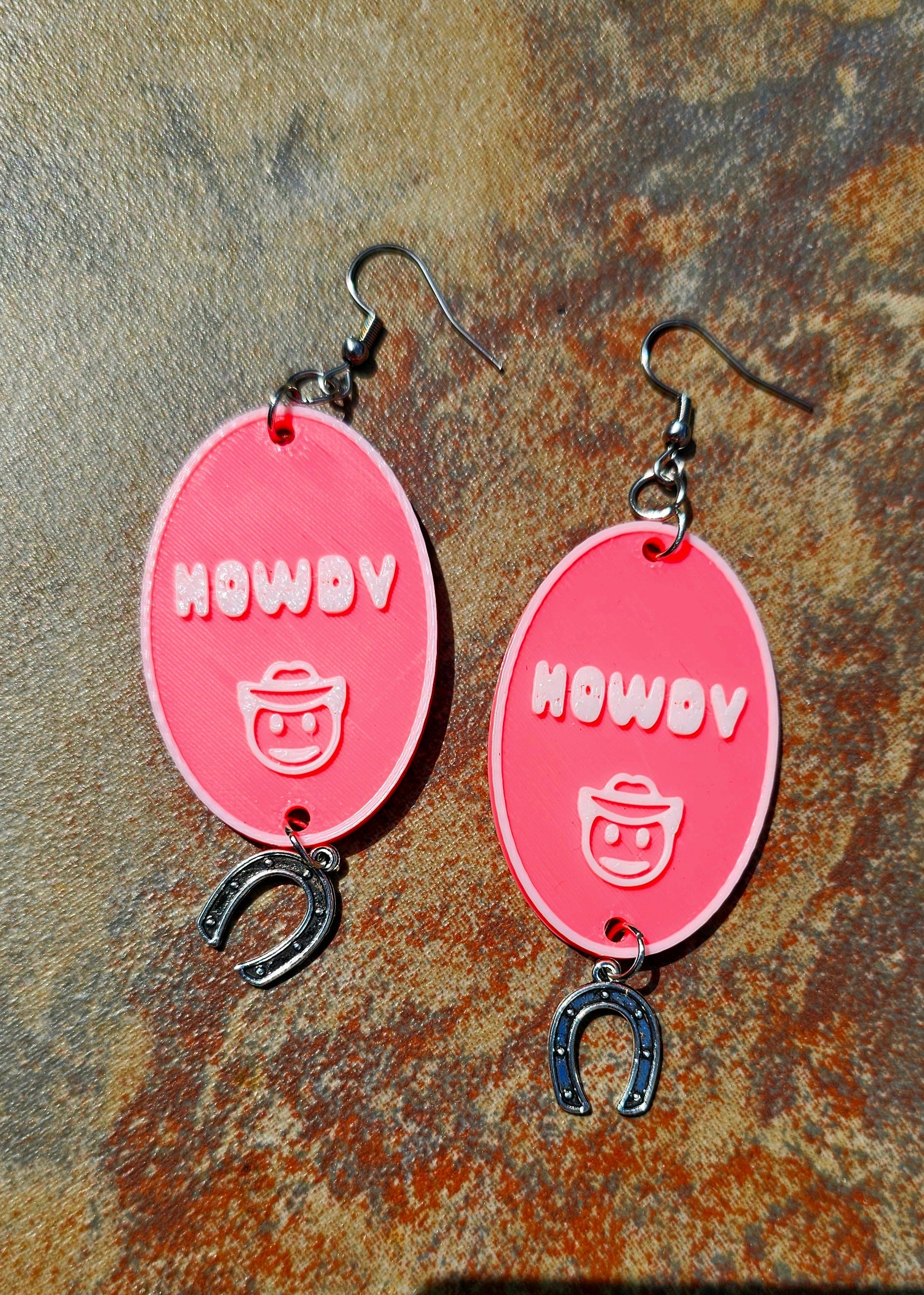 3D Printed Word Salad Earrings by Baha Ranch Western Wear - product image 2