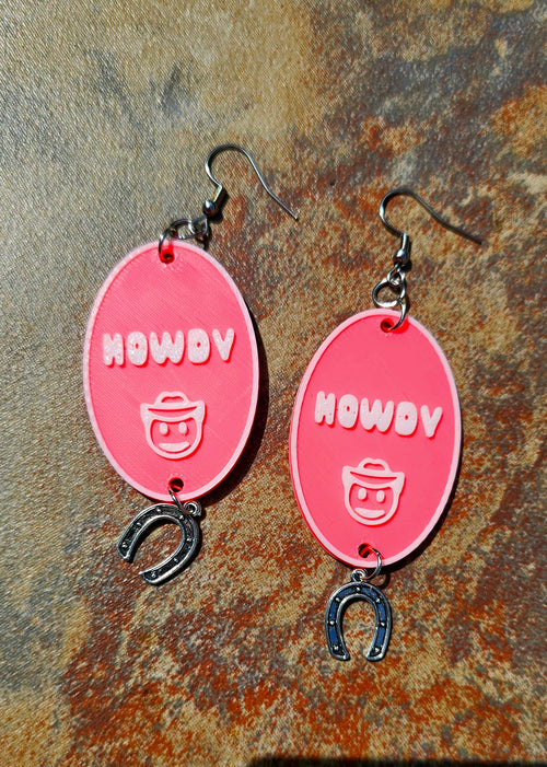 3D Printed Word Salad Earrings by Baha Ranch Western Wear - product image 2