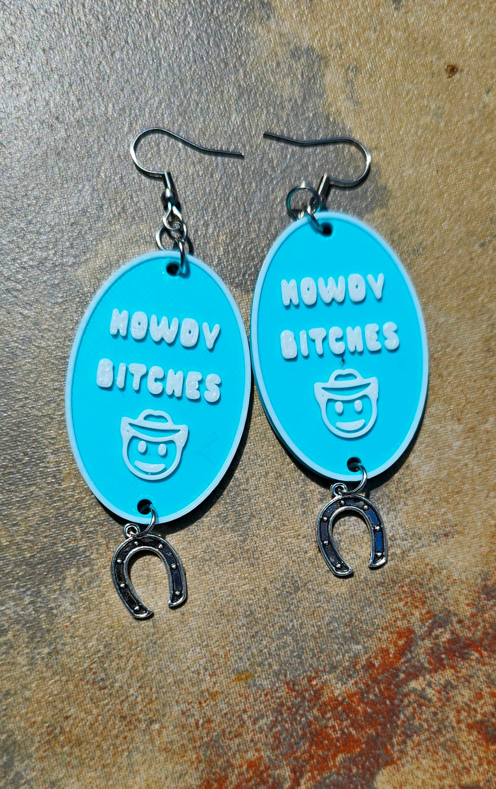 3D Printed Word Salad Earrings by Baha Ranch Western Wear - product image 7