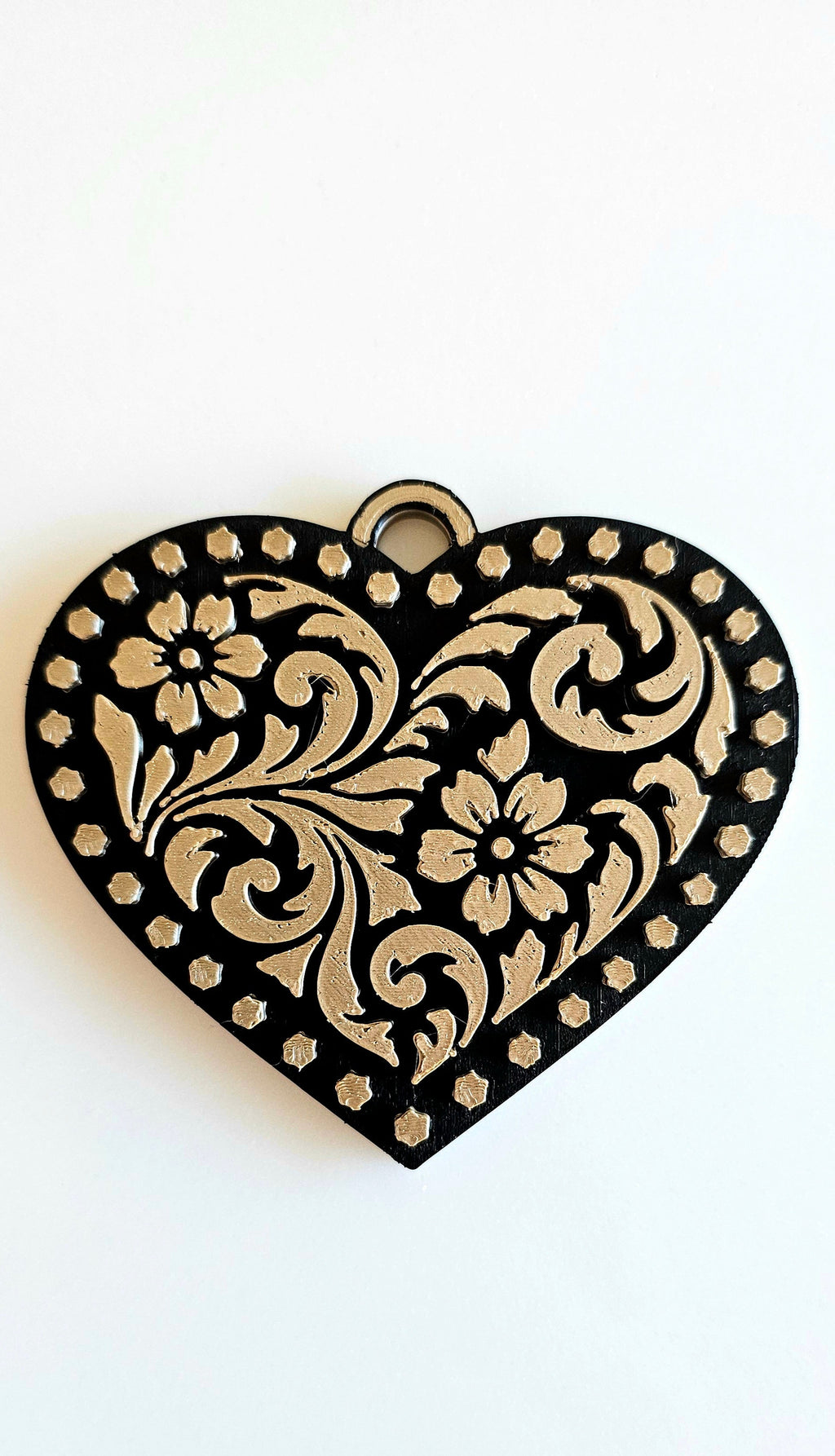 3d Printed Tooled Cowboy Cowgirl Heart Keychain or Purse Charm by Baha Ranch Western Wear - product image 10