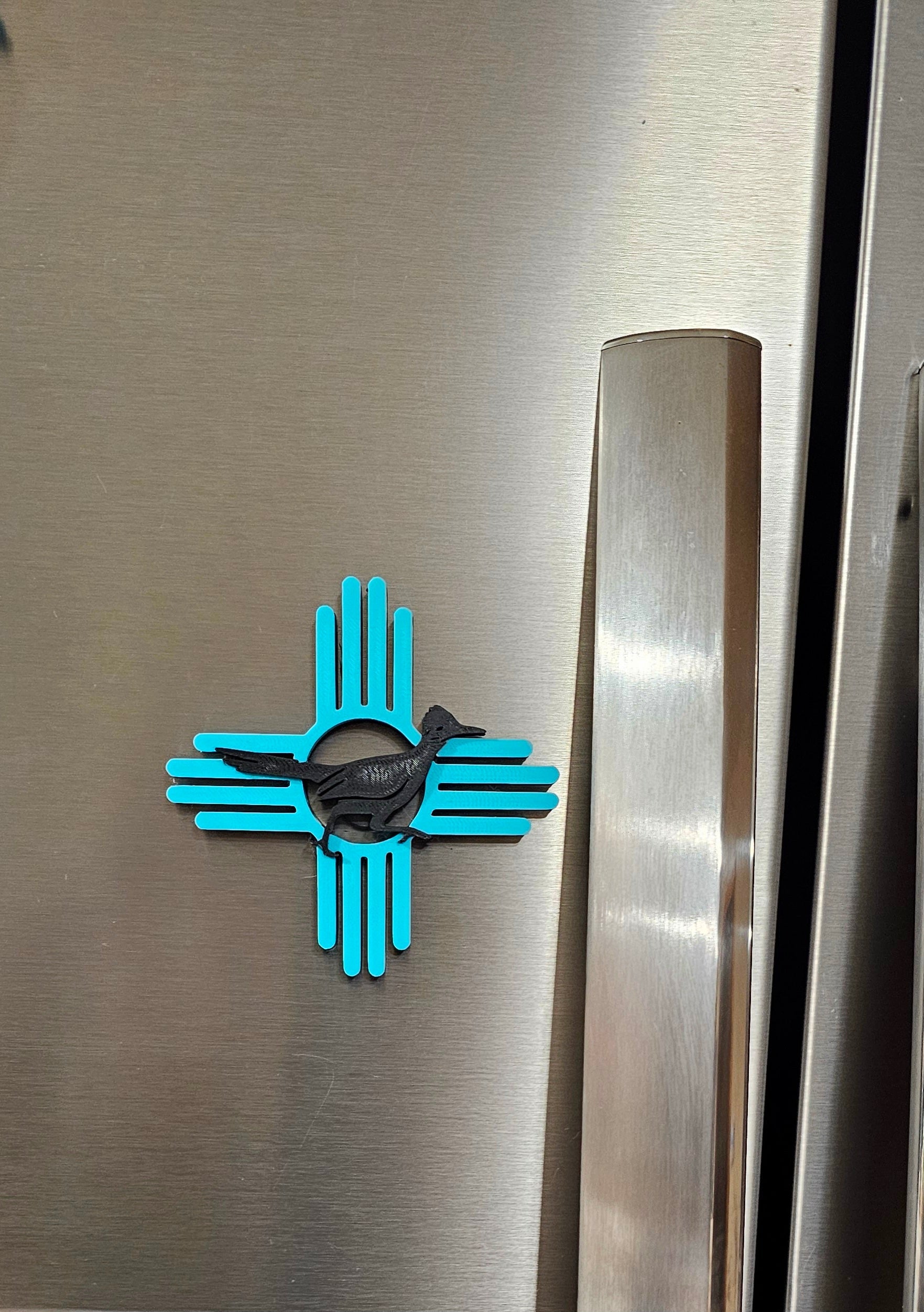 3D New Mexico Zia Magnet or Bookmark or Keychain or Earrings by Baha Ranch Western Wear - product image 3