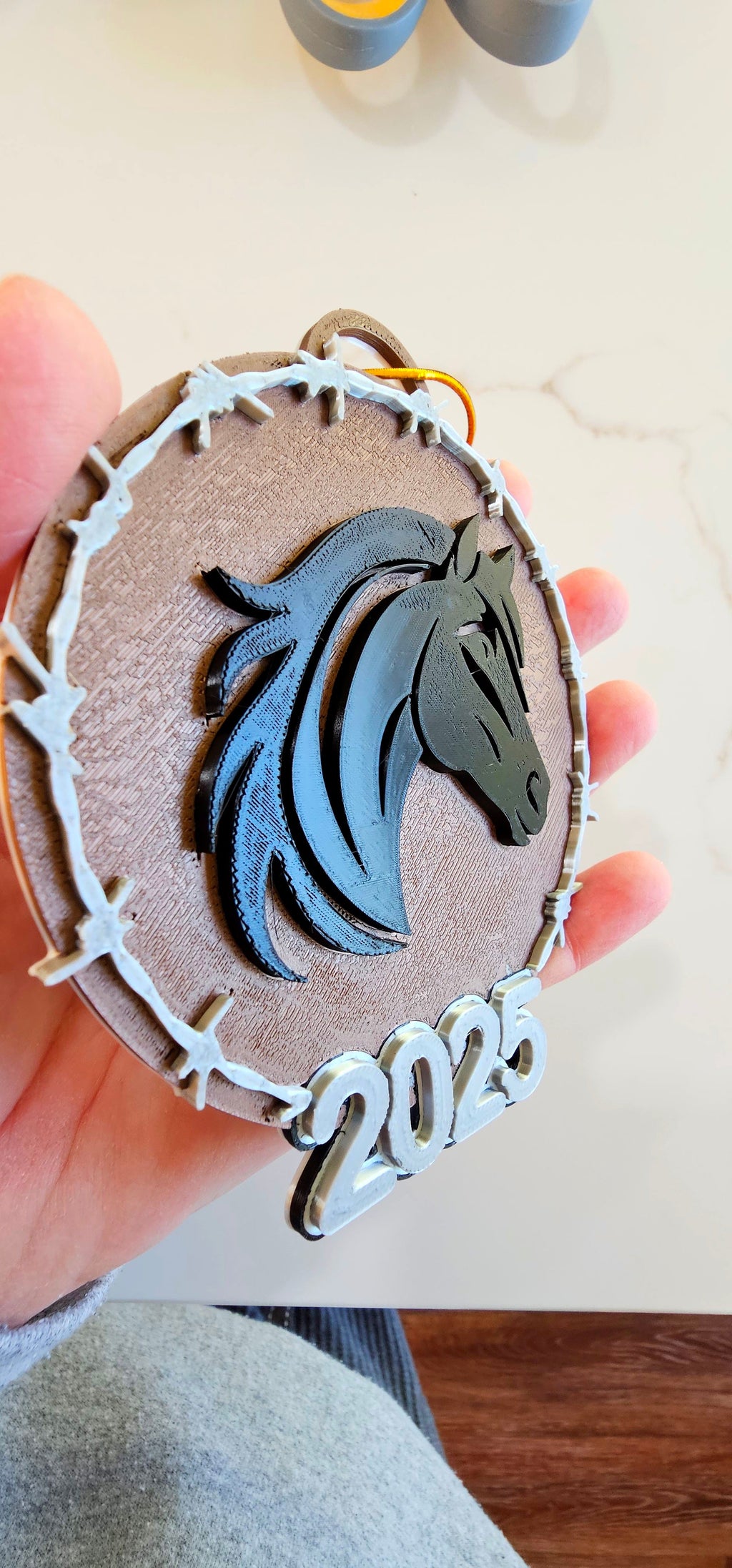 3D Print Western Barbwire Christmas Ornaments Made in America by Baha Ranch Western Wear - product image 6