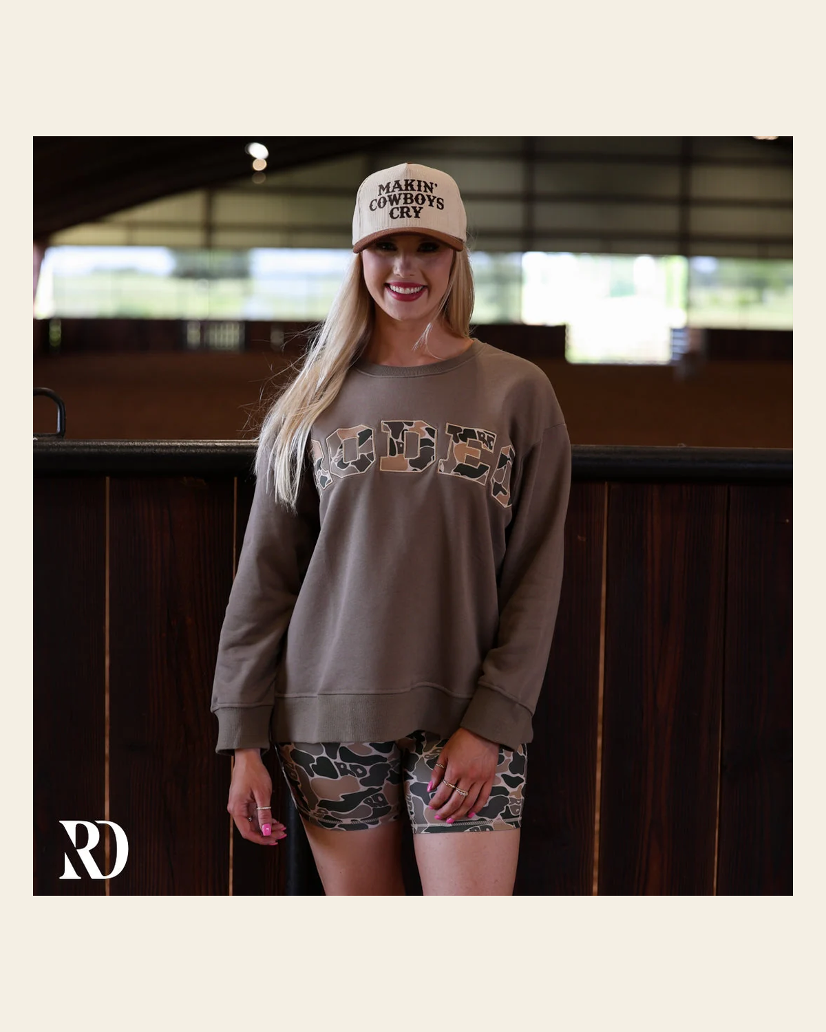 Duck Hunt | Rodeo Crewneck on a warm cream background