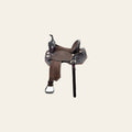 Hilason Western Horse Flex Tree Barrel Trail In American Leather Saddle Brown