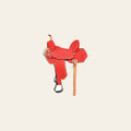 Hilason Western Horse Barrel Flex Tree Trail American Leather Saddle Red