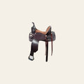 Hilason Western Horse Flex Tree Barrel Trail In American Leather Saddle Brown
