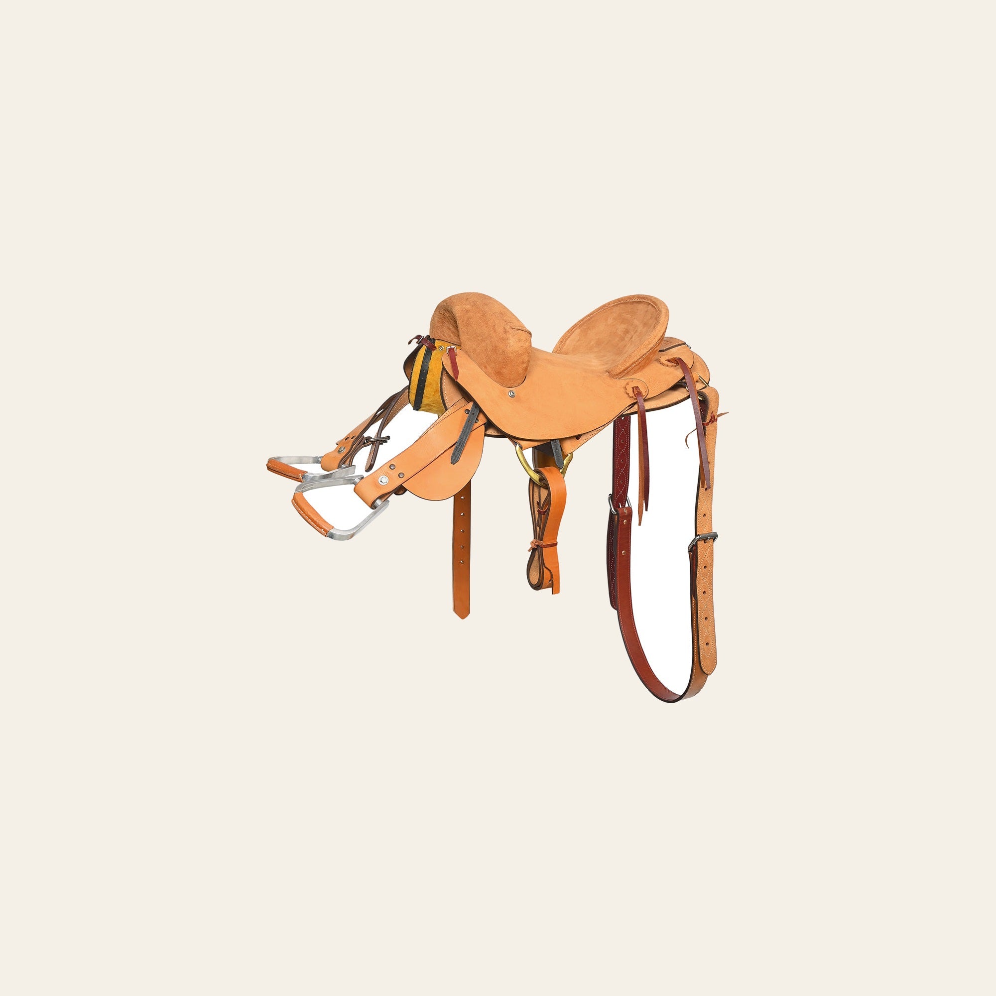 14" Hilason Classic Series Hand-Made Rodeo Bronc American Leather Saddle