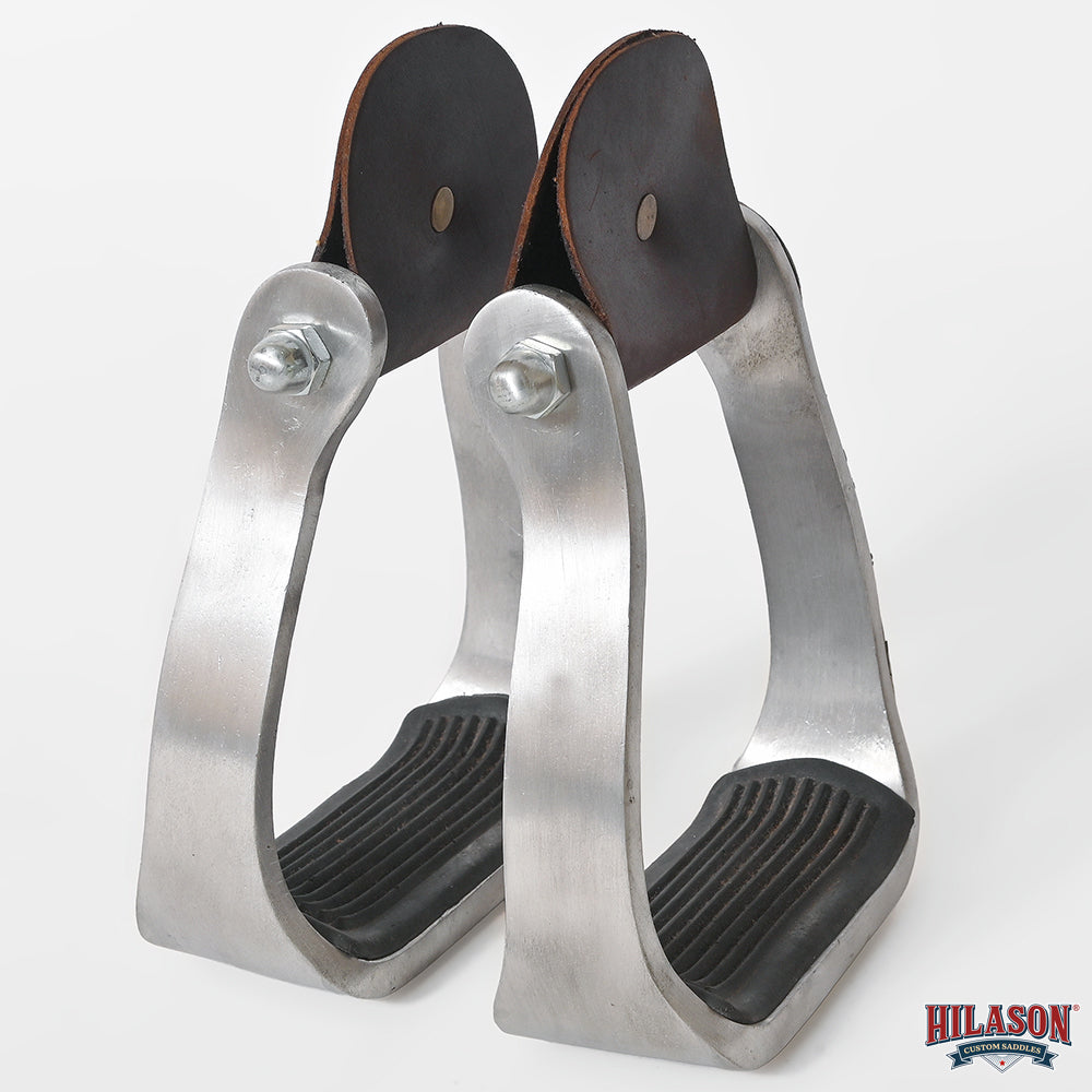 HILASON Western Saddle Stirrup Stirrups Pair Engraved Antique Brass Sunflower Turquoise Inlay Rubber Tread Pair