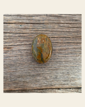 Sage Cabochon Western Concho 1" CABSG on a warm cream background
