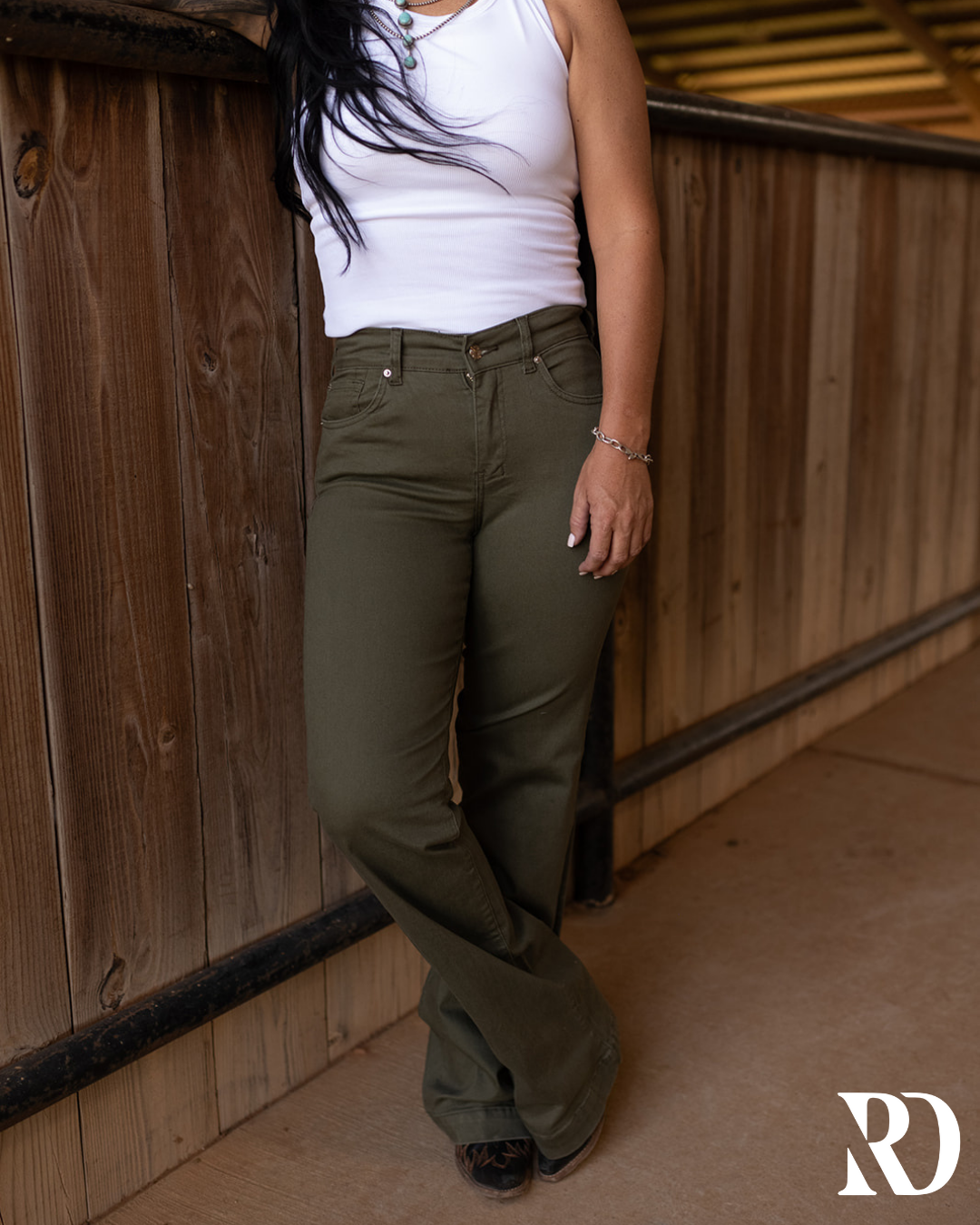 Signature Trouser - Sage — view 2