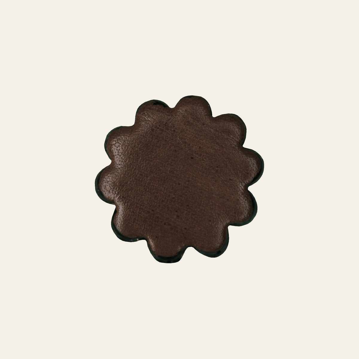 Set Of 06 Hilason Plain Scalloped Leather Rosette Concho Saddle Tack 1-1/4 "