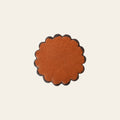 Set Of 06 Hilason Plain Scalloped Leather Rosette Concho Saddle Tack 1-1/2"