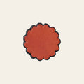 Set Of 06 Hilason Plain Scalloped Leather Rosette Concho Saddle Tack 1-3/4"