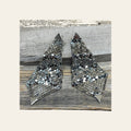 Rodeo Ready Silver Chainmail Dangle Fashion Earrings