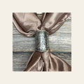 Silver Engraved Floral Wild Rag Slide #PS102